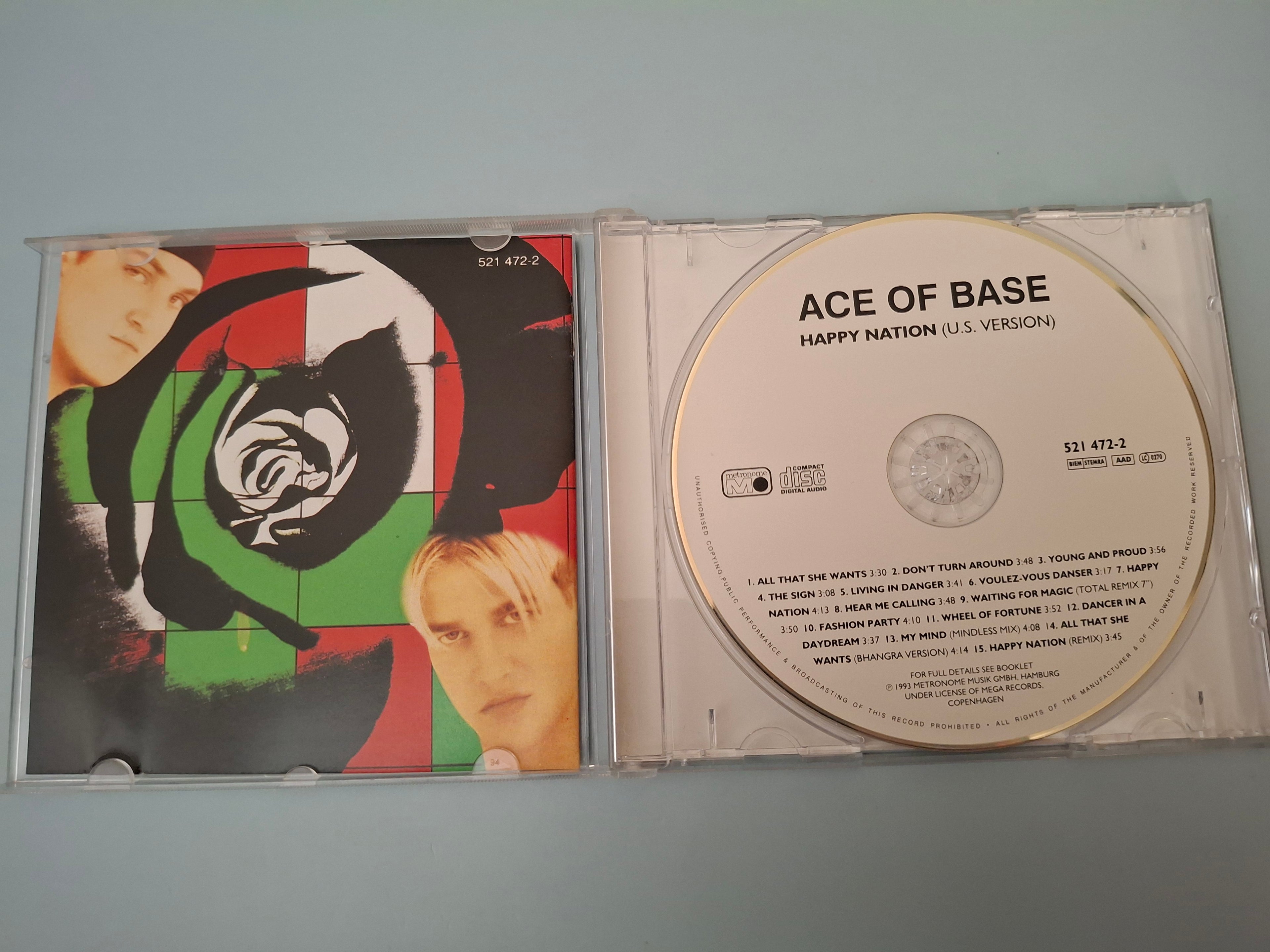 Ace Of Base - Happy Nation (U.S. Version) CD Album (1993, Cat No. 521 472-2)