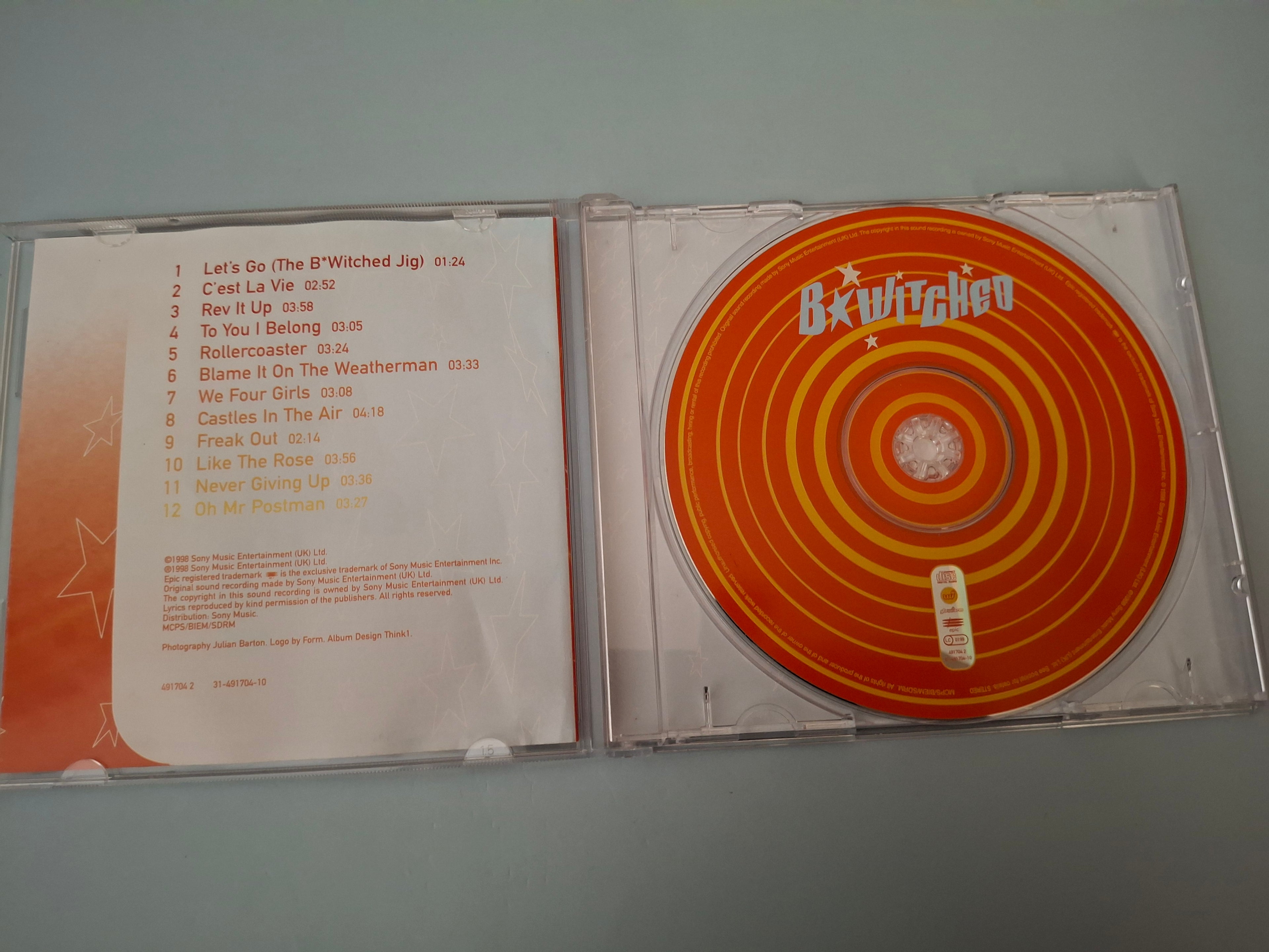 BWitched - BWitched CD Album (1998, Cat No. 491704 2)