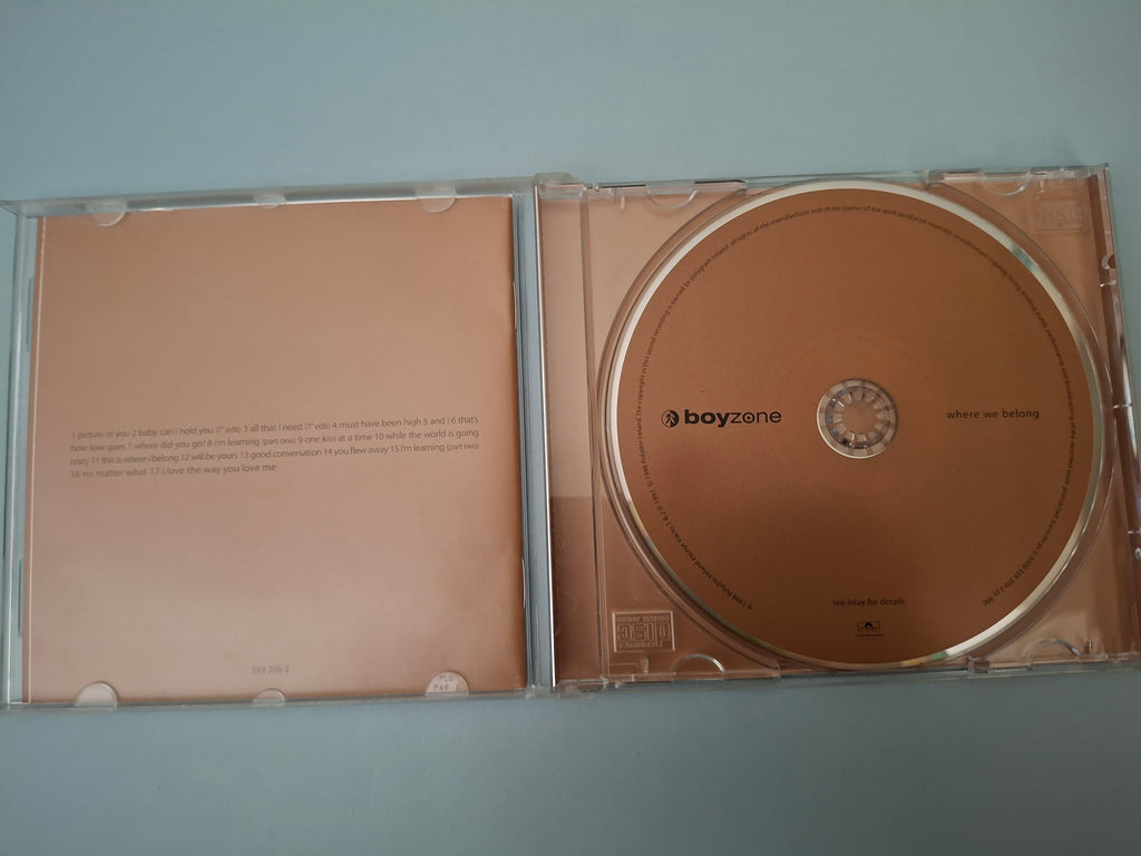 Boyzone - Where We Belong CD Album (1998, Cat No. 559 200-2)
