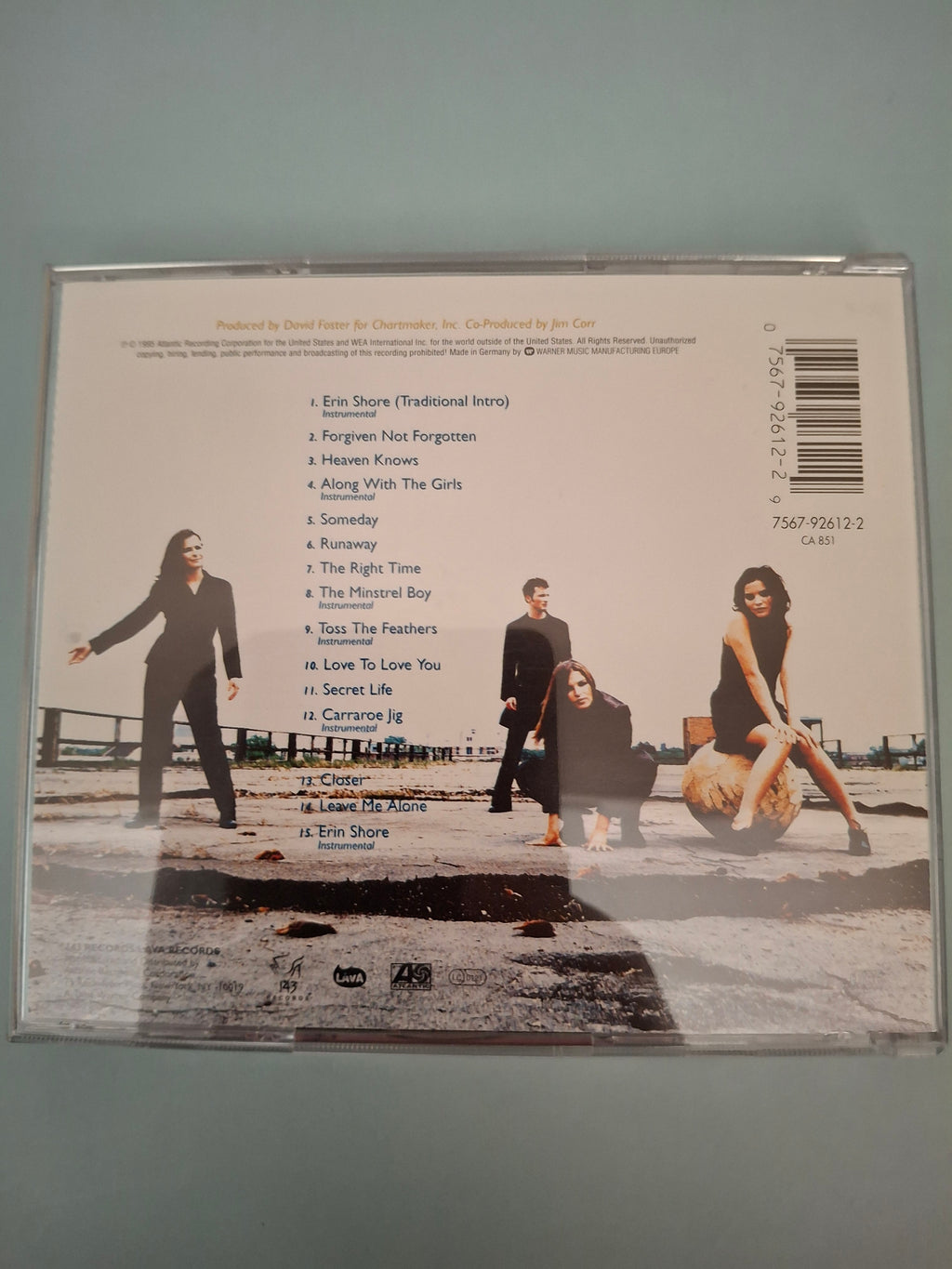 The Corrs - Forgiven, Not Forgotten CD Album (1995, Cat No. 7567-92612-2)