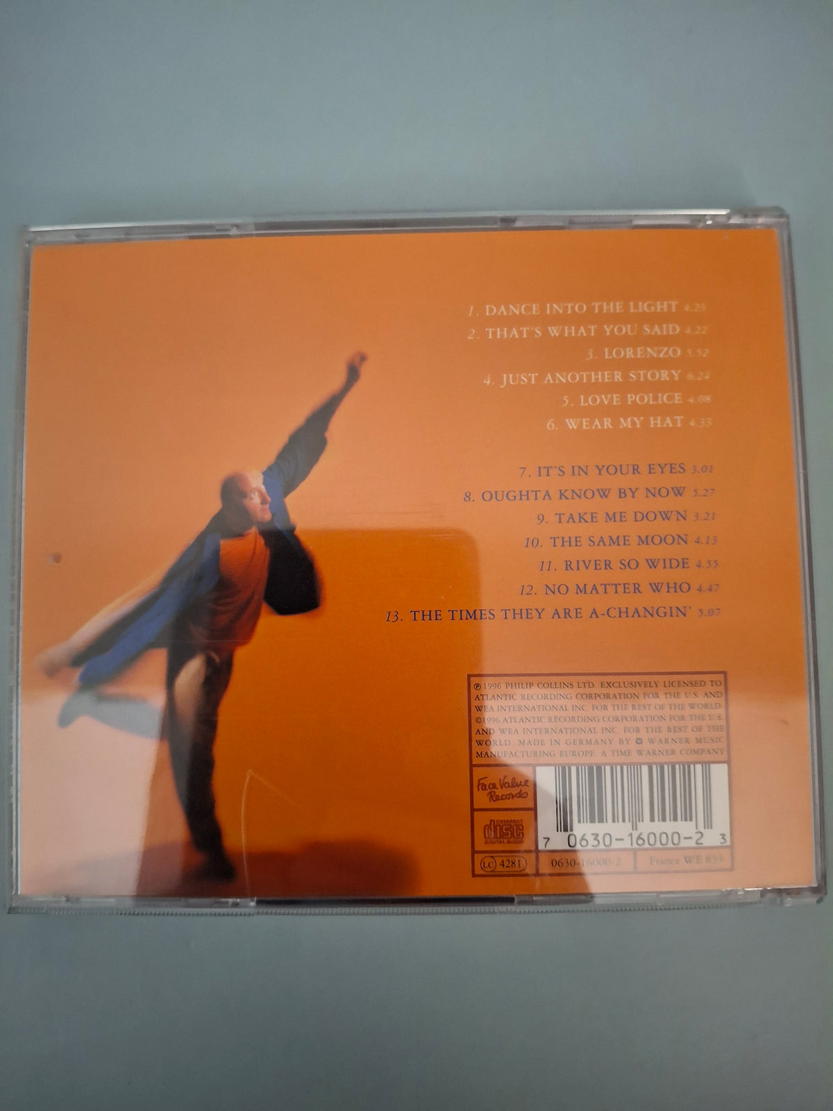 Phil Collins - Dance Into The Light CD Album (1996, Cat No. 0630-16000-2)