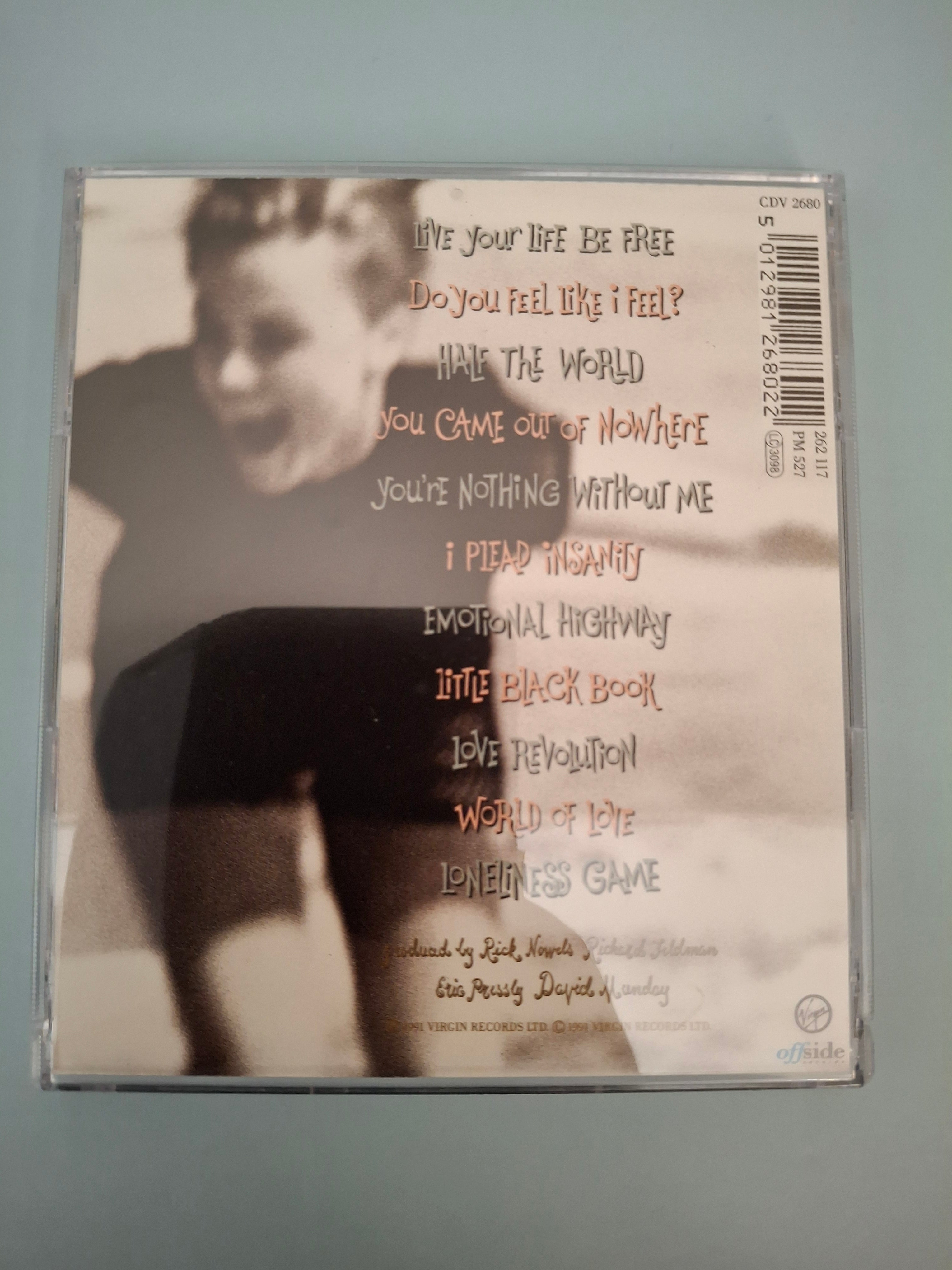 Belinda Carlisle - Live Your Life Be Free CD Album (1991, Cat No. CDV 2680)