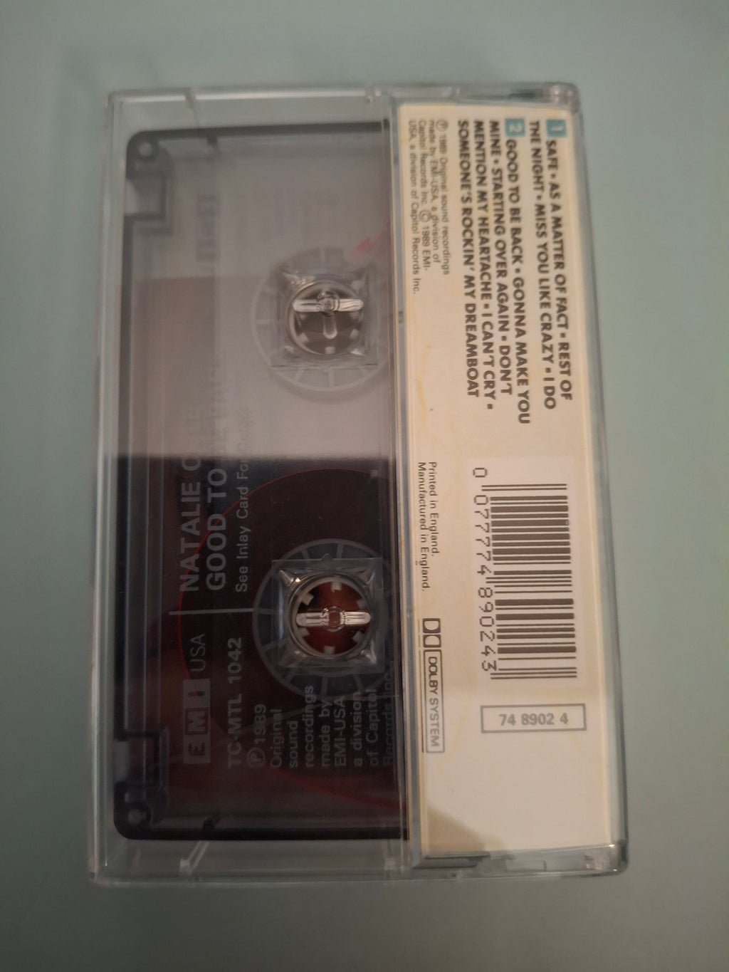 Natalie Cole - Good To Be Back Original 1989 UK Cassette Tape (EMI USA TC-MTL 1042)