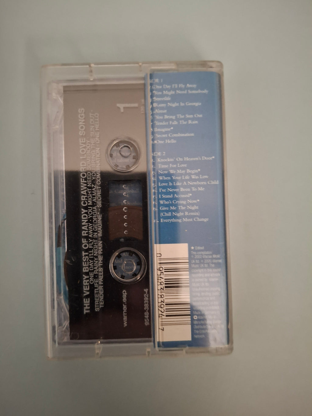 Randy Crawford - The Very Best Of Randy Crawford Love Songs Original 2000 UK/Europe Cassette Tape (Warner.ESP 9548-38392-4)