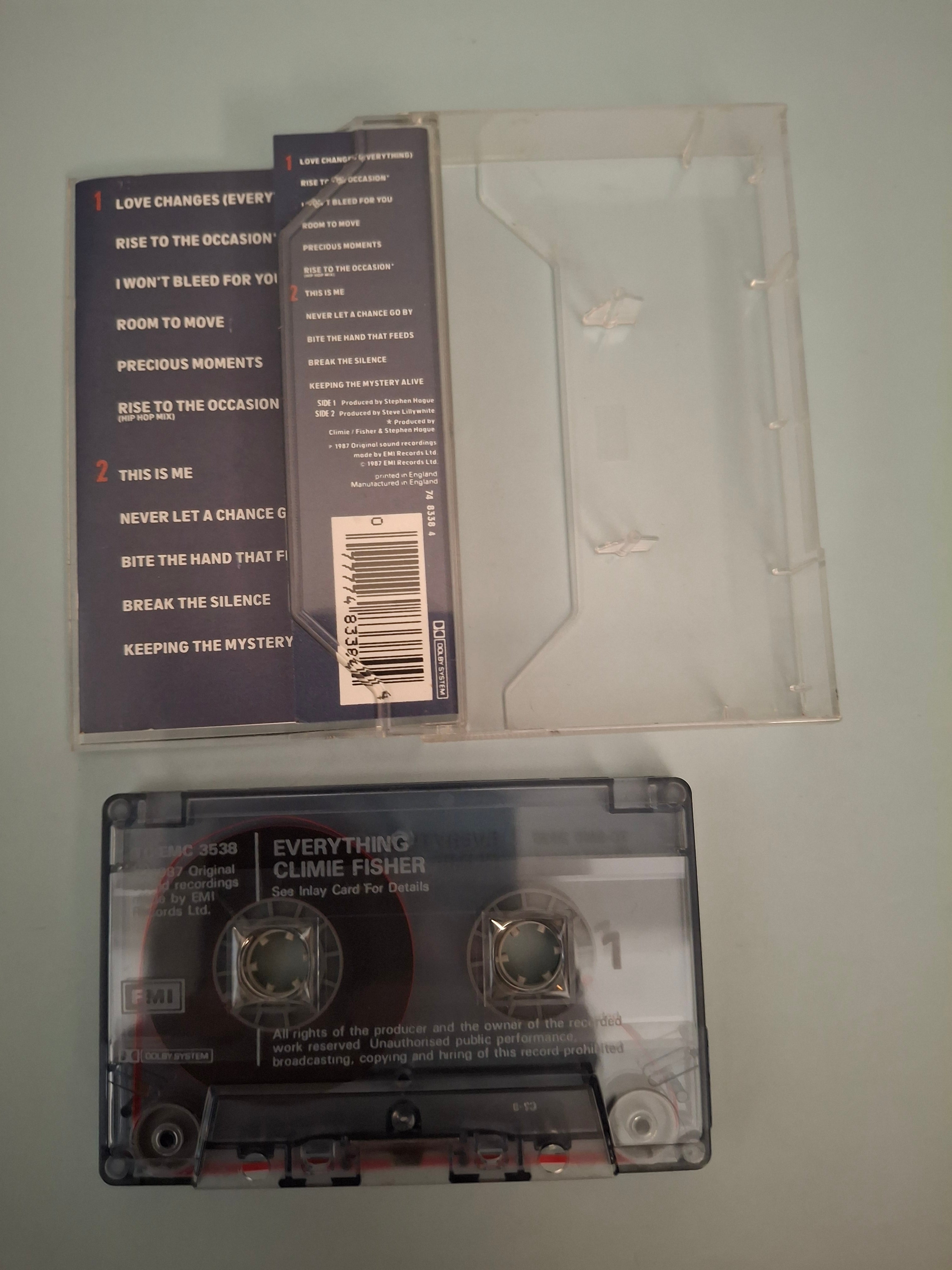 Climie Fisher - Everything Original 1987 UK Cassette Tape (EMI TC-EMC 3538)