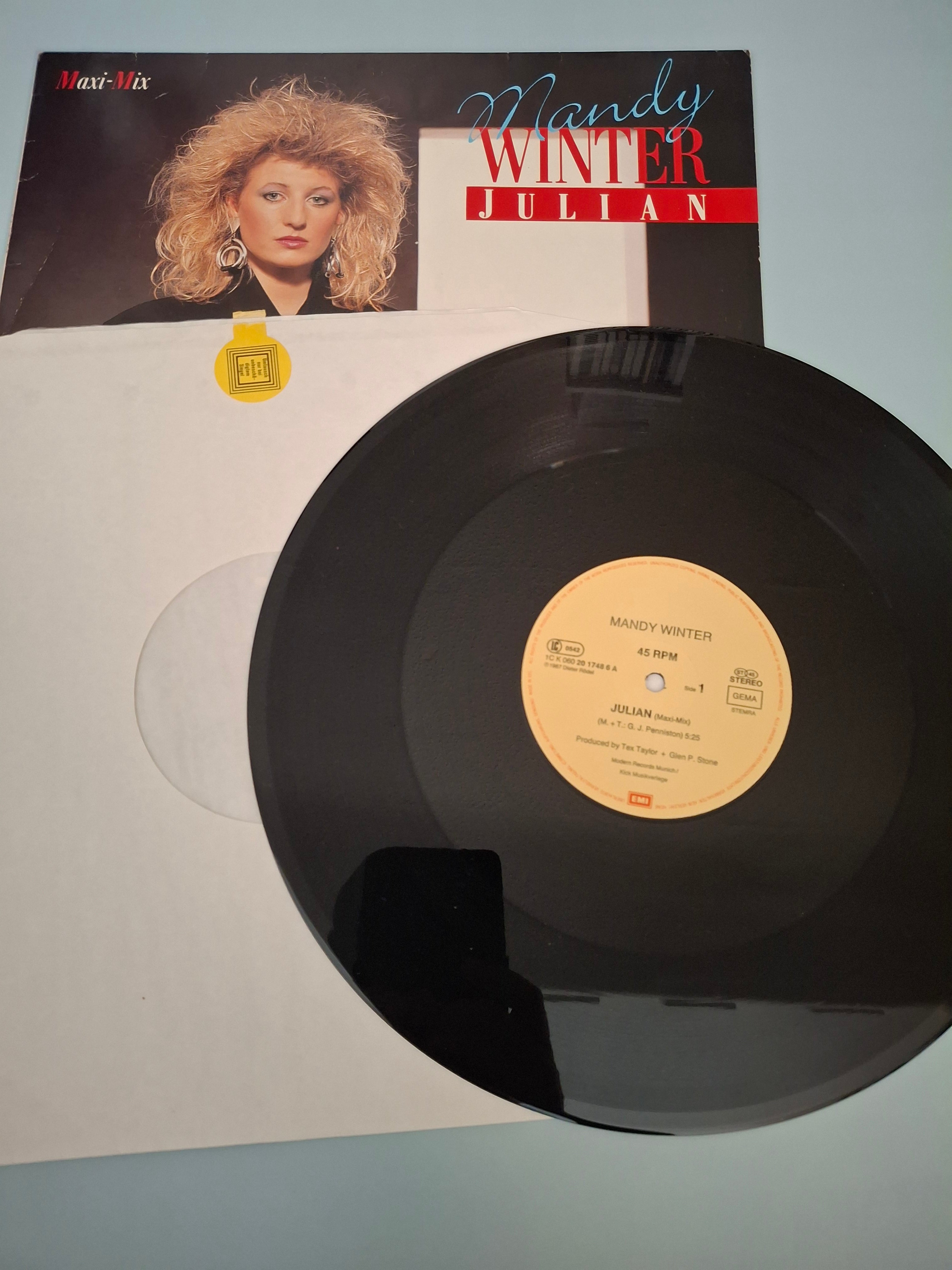 Mandy Winter - Julian (Maxi-Mix) Original 1987 European Import 12" Vinyl Single (EMI 1C K 060 20 1748 6)