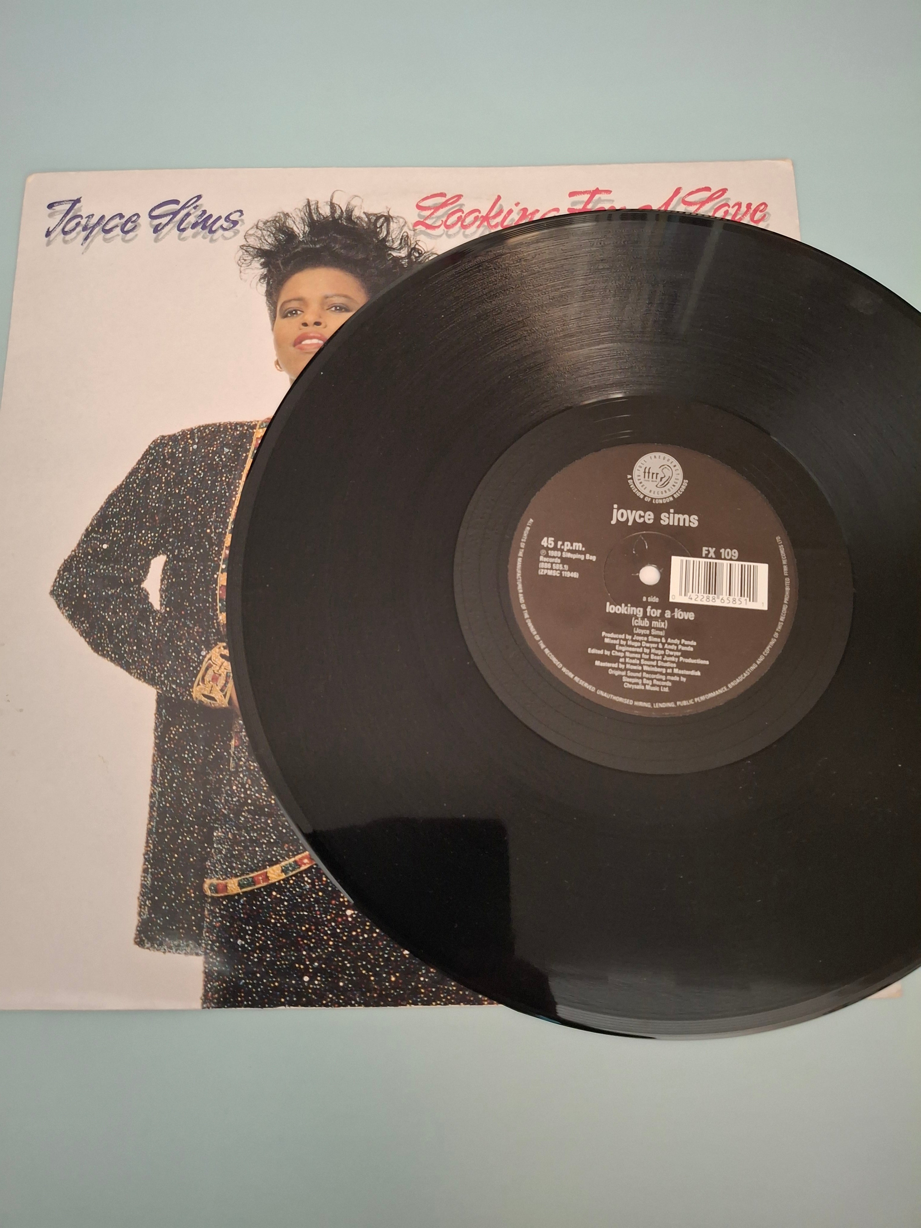 Joyce Sims - Looking For A Love Original 1989 UK 12" Vinyl Maxi Single (Sleeping Bag / FFRR FX 109)