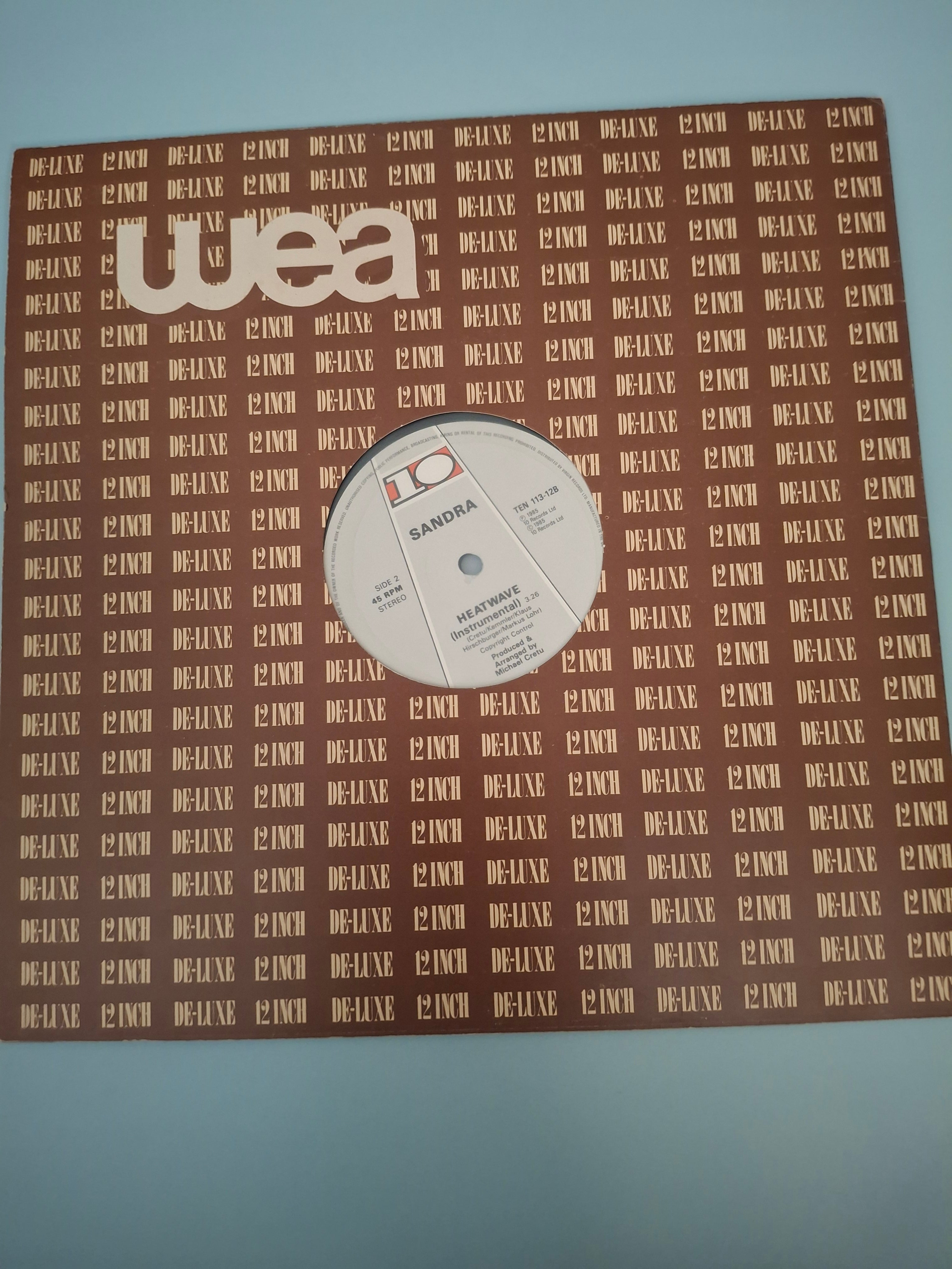 Sandra - In The Heat Of The Night (Extended) Original 1985 UK 12" Vinyl Single (10 Records TEN 113-12)