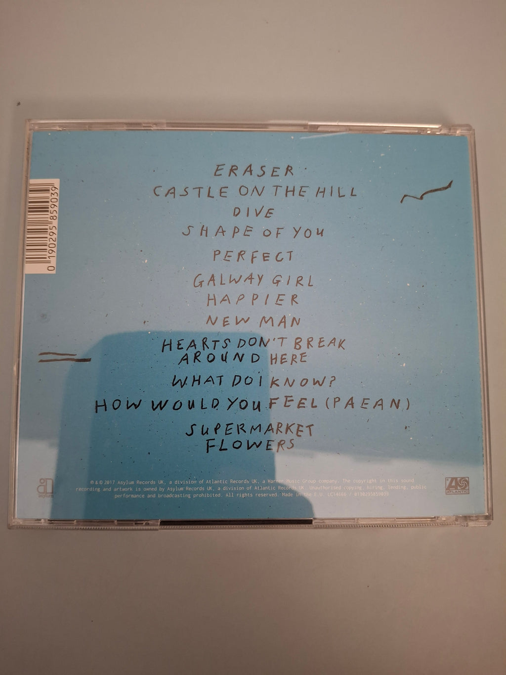 Ed Sheeran - ÷ (Divide) Original 2017 UK/Europe Compact Disc Album (Asylum / Atlantic 0190295859039)