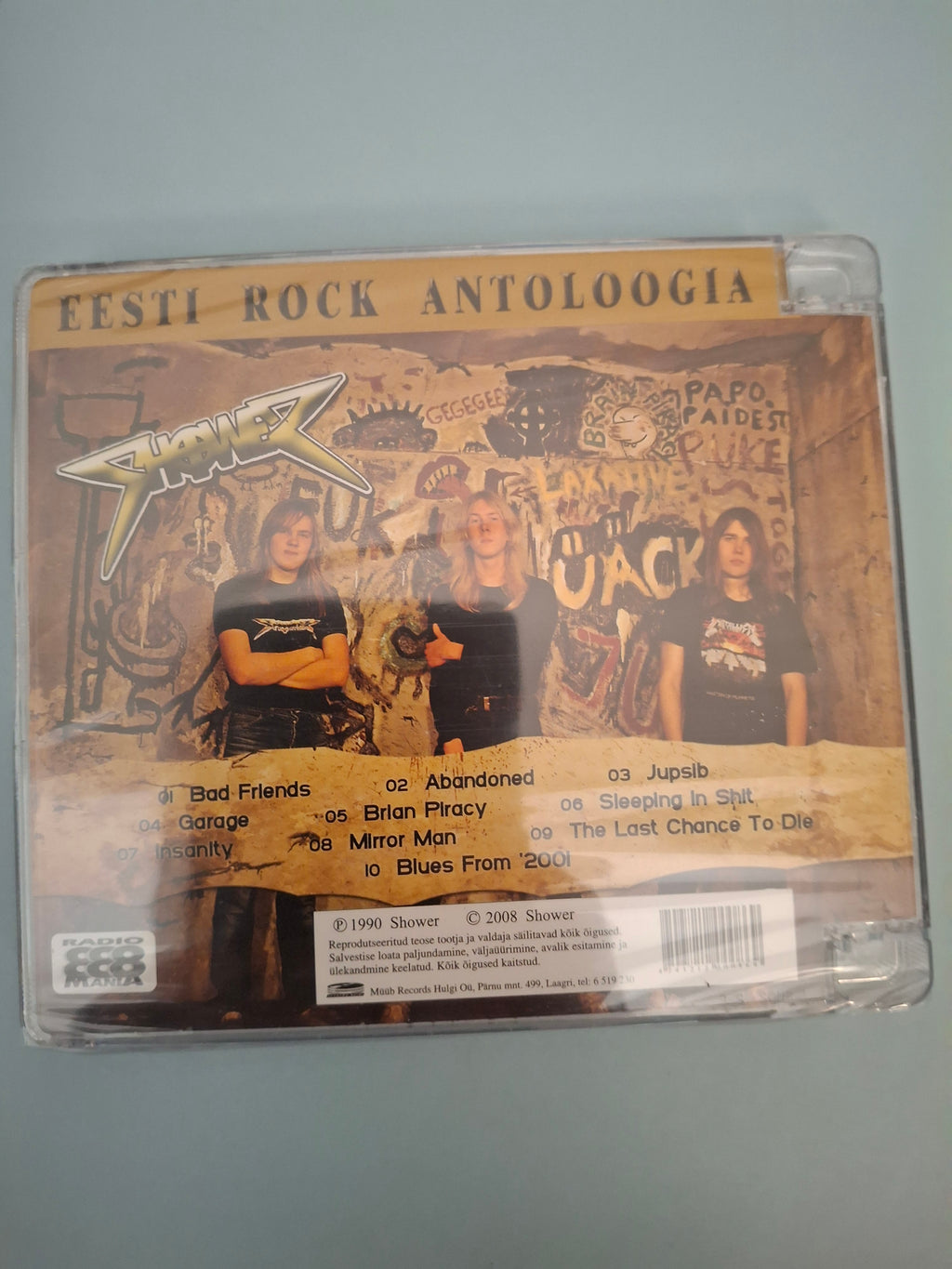 Shower - Brain Piracy Original 2008 Eesti Rock Antoloogia Archive CD Album - Brand New & Factory Sealed (Muub Records)