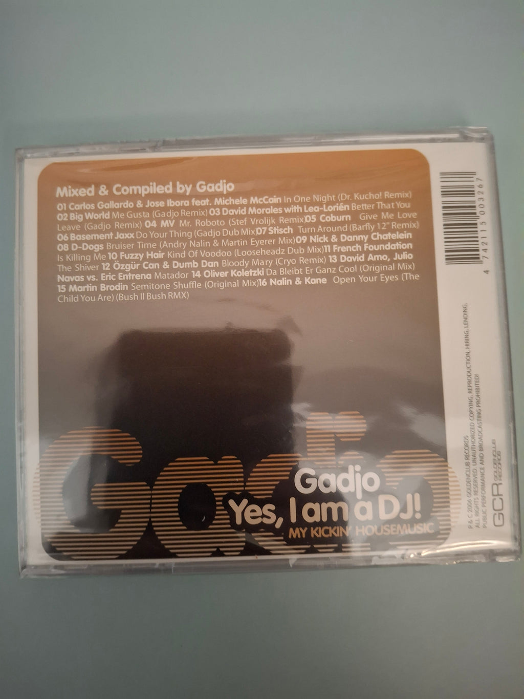 Gadjo - Yes, I Am A DJ! (My Kickin' Housemusic) Original 2006 Estonian Import Club Mix CD - Brand New & Factory Sealed (Goldenclub GCR 012)