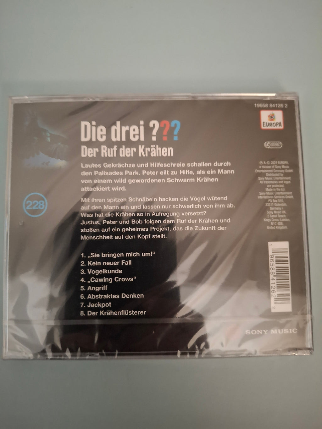 Die drei ??? - Folge 228: Der Ruf der Krähen Original 2024 German Audio Drama CD - Brand New & Factory Sealed (EUROPA / Sony Music)