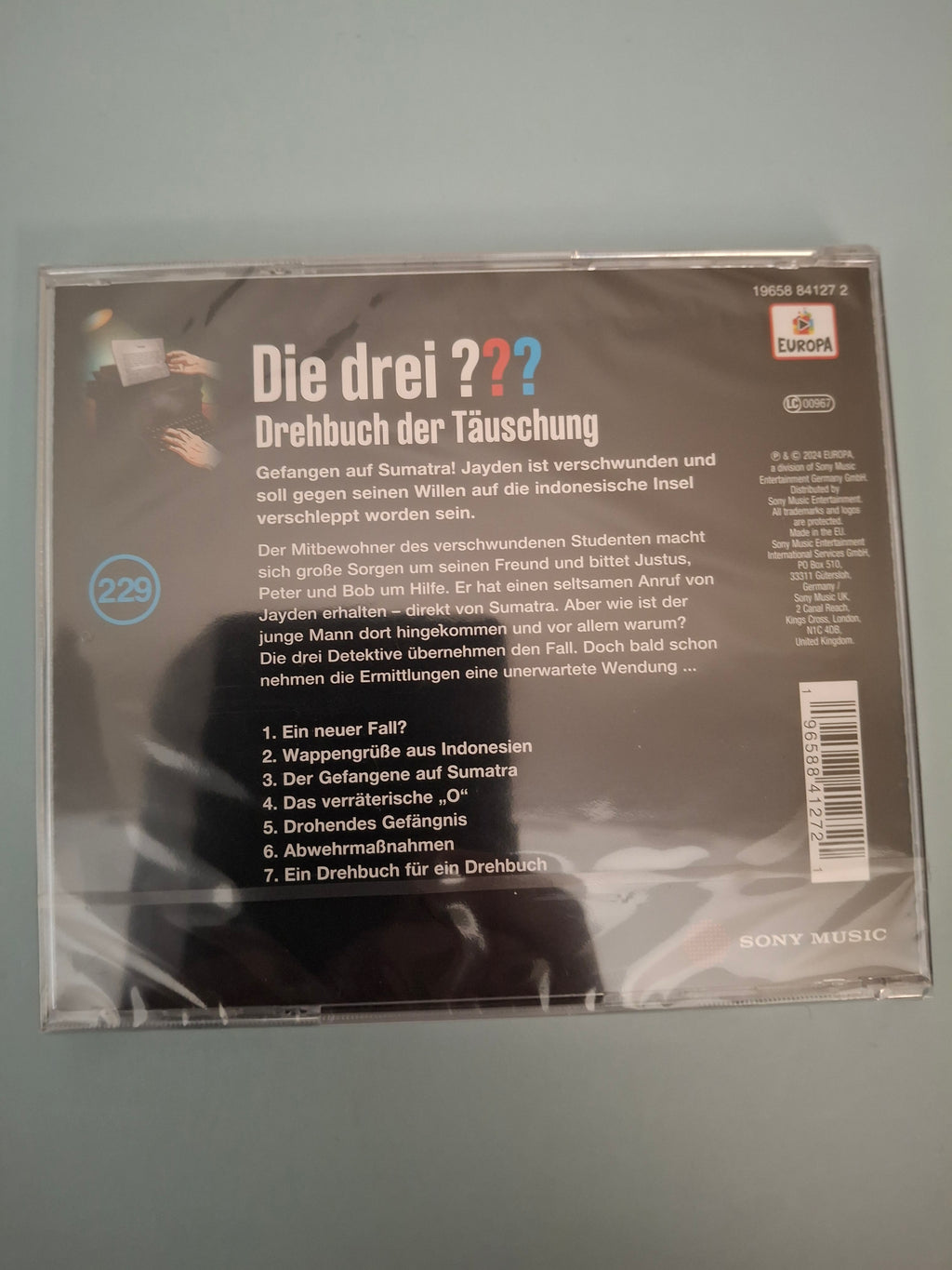 Die drei ??? - Folge 229: Drehbuch der Täuschung Original 2024 German Audio Drama CD - Brand New & Factory Sealed (EUROPA / Sony Music)