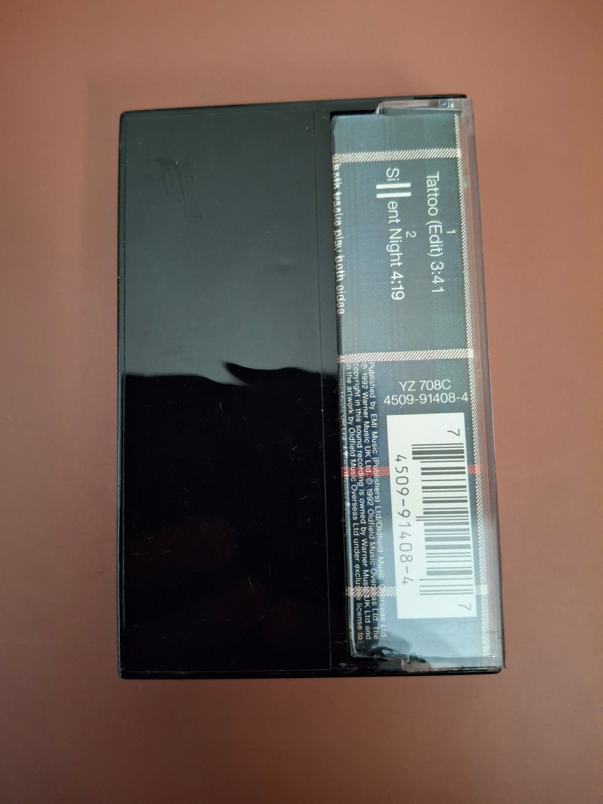 Mike Oldfield Tattoo Silent Night Cassette Single UK Pressing WEA 1992