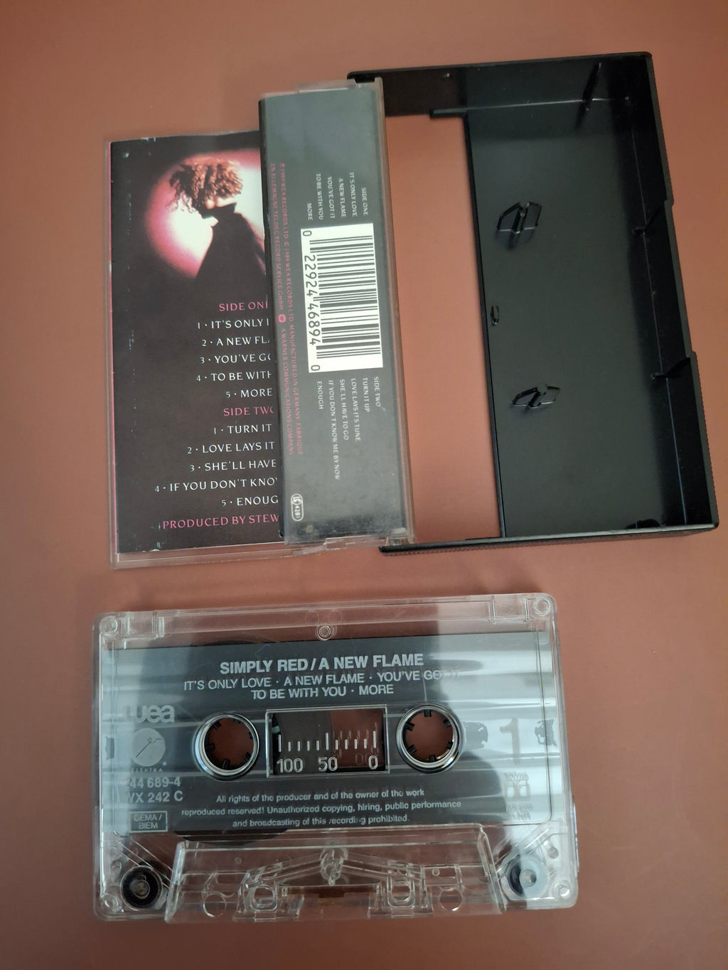 Simply Red A New Flame Cassette Album Vintage Europe 1989 WEA Pressing