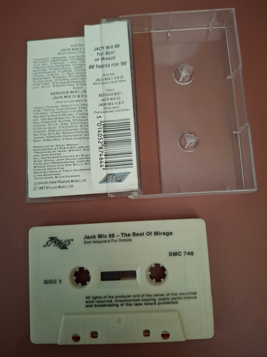 Mirage Jack Mix 88 The Best Of Mirage Cassette Album UK Pressing Stylus 1987