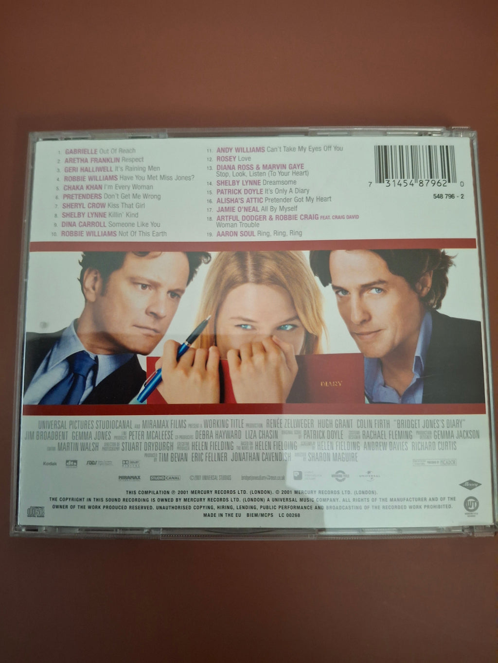 Bridget Jones's Diary Music From The Motion Picture Special Edition CD Album Mercury 2001
