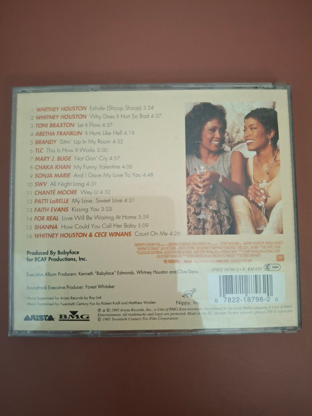 Waiting to Exhale Original Soundtrack Album European CD Pressing Arista 1995