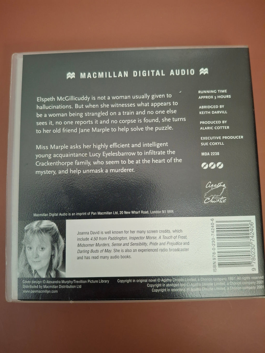 Agatha Christie 4.50 From Paddington Joanna David 3 CD Audiobook Macmillan 2001