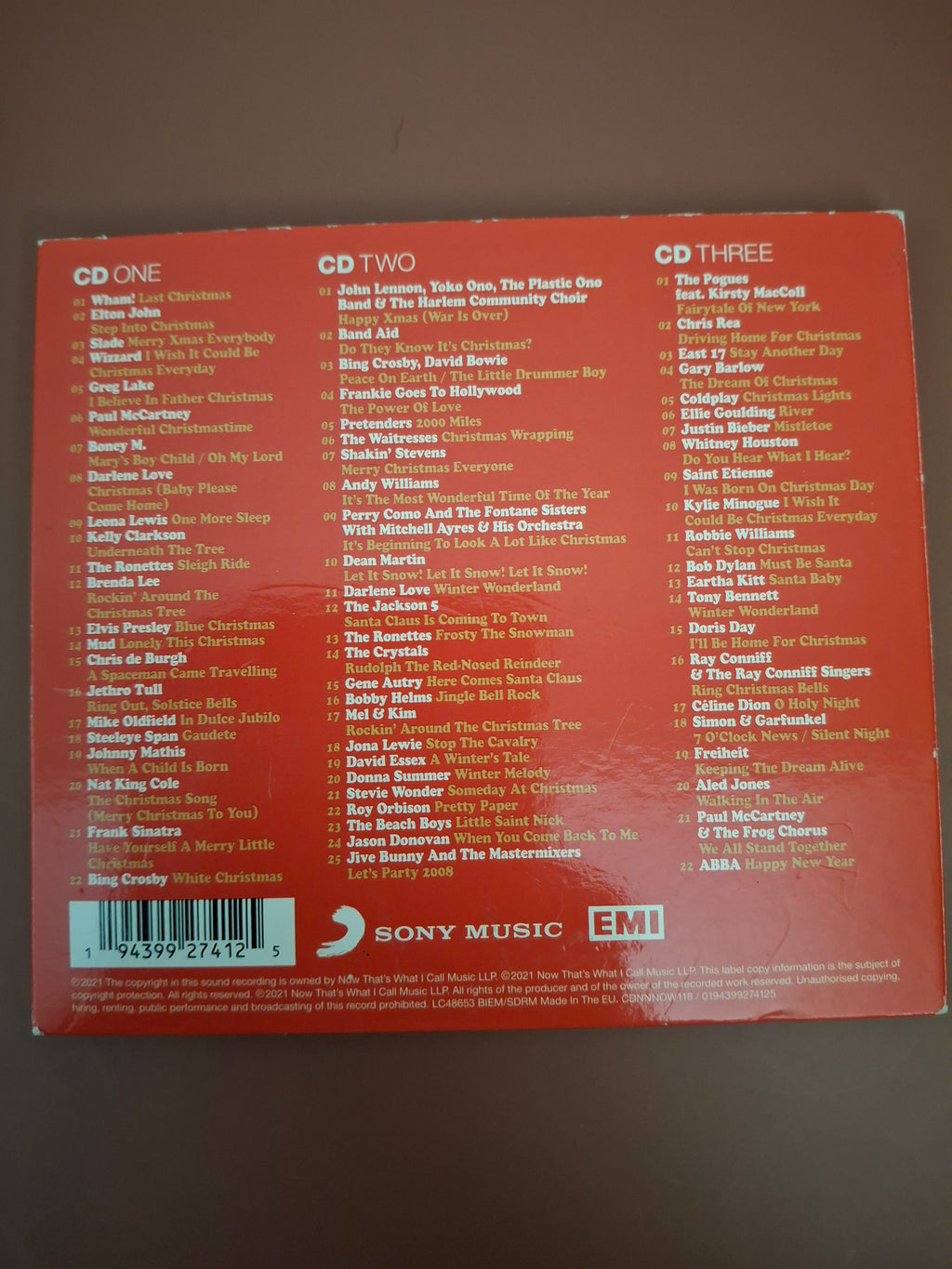 Now That's What I Call Christmas 3 CD Tri-Fold Digipak Album Sony EMI 2021