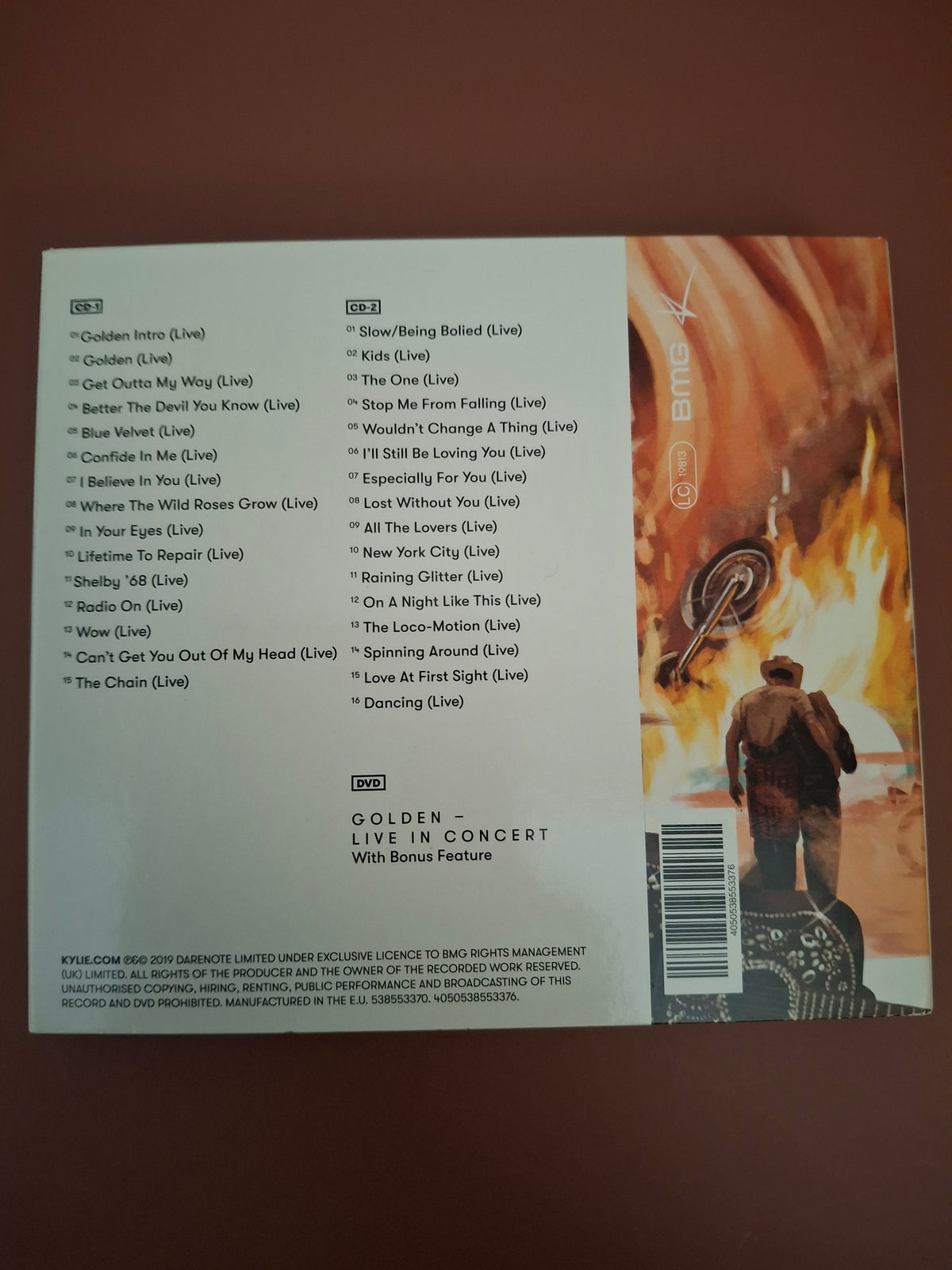 Kylie Minogue Golden Live In Concert 2 CD 1 DVD Deluxe Digipak Set BMG 2019