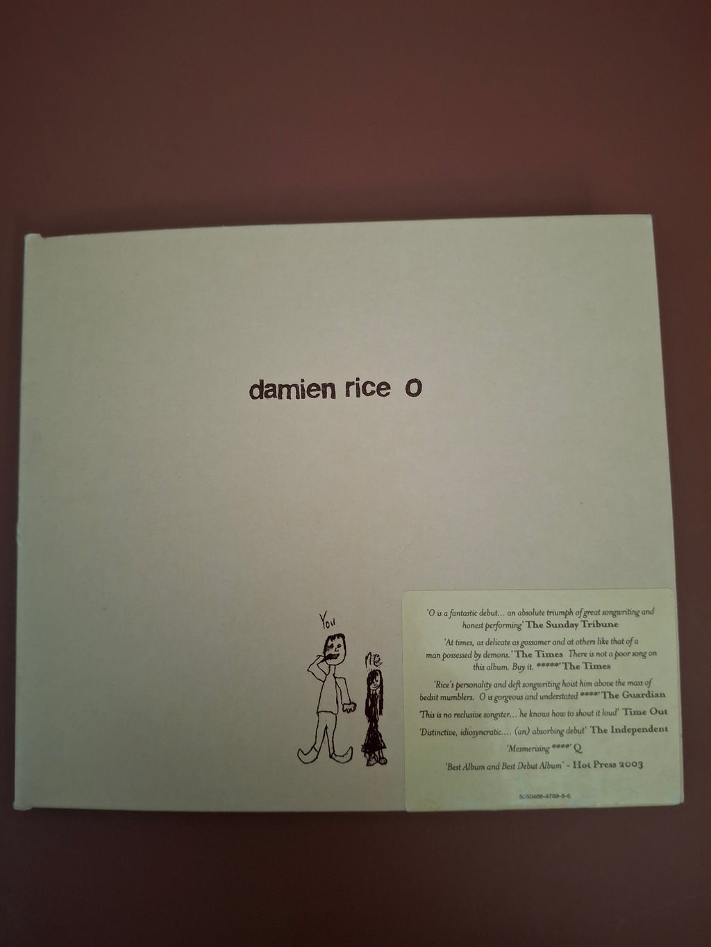 Damien Rice O Gatefold Card Sleeve CD Album 14th Floor Records 2003 UK