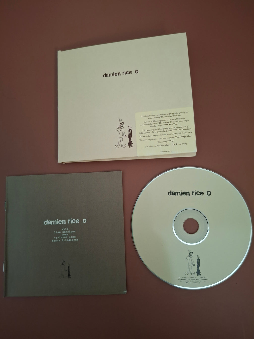 Damien Rice O Gatefold Card Sleeve CD Album 14th Floor Records 2003 UK