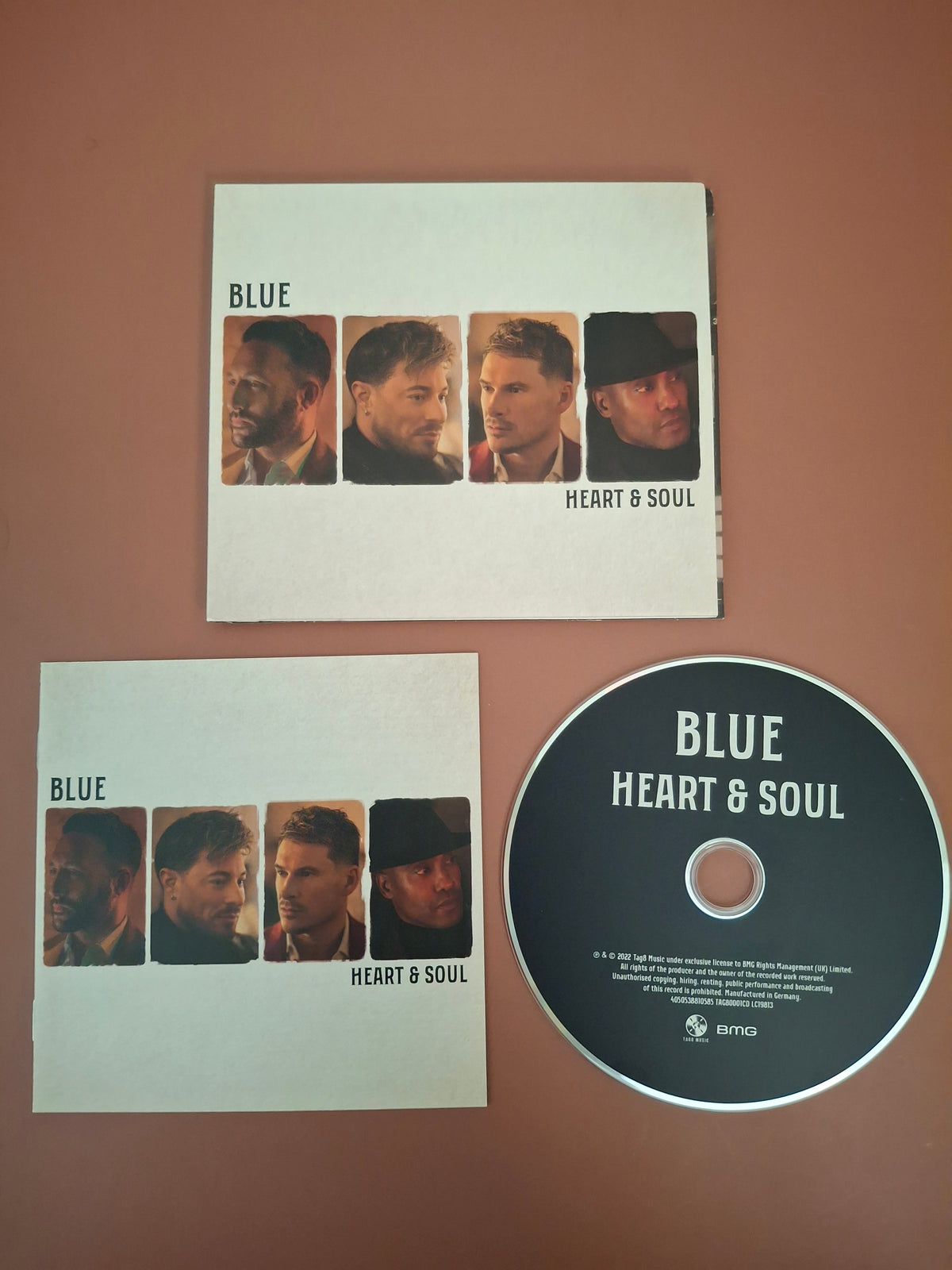 Blue Heart & Soul Card Gatefold Sleeve CD Album Tag8 BMG 2022