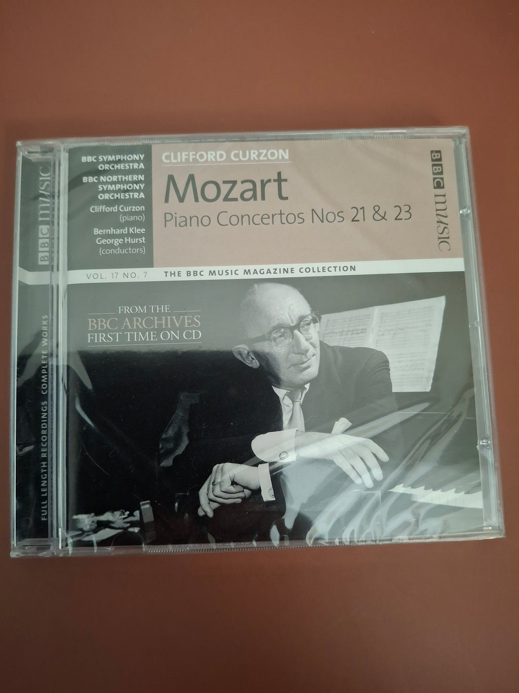 Mozart Piano Concertos 21 & 23 Clifford Curzon BBC Archives New Sealed CD 2009