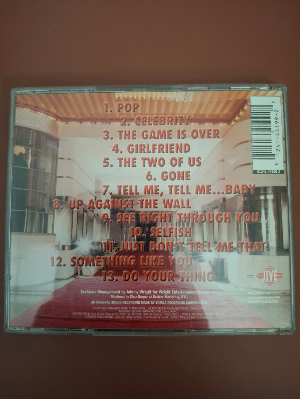 NSYNC Celebrity CD Album Original European Pressing Jive 2001