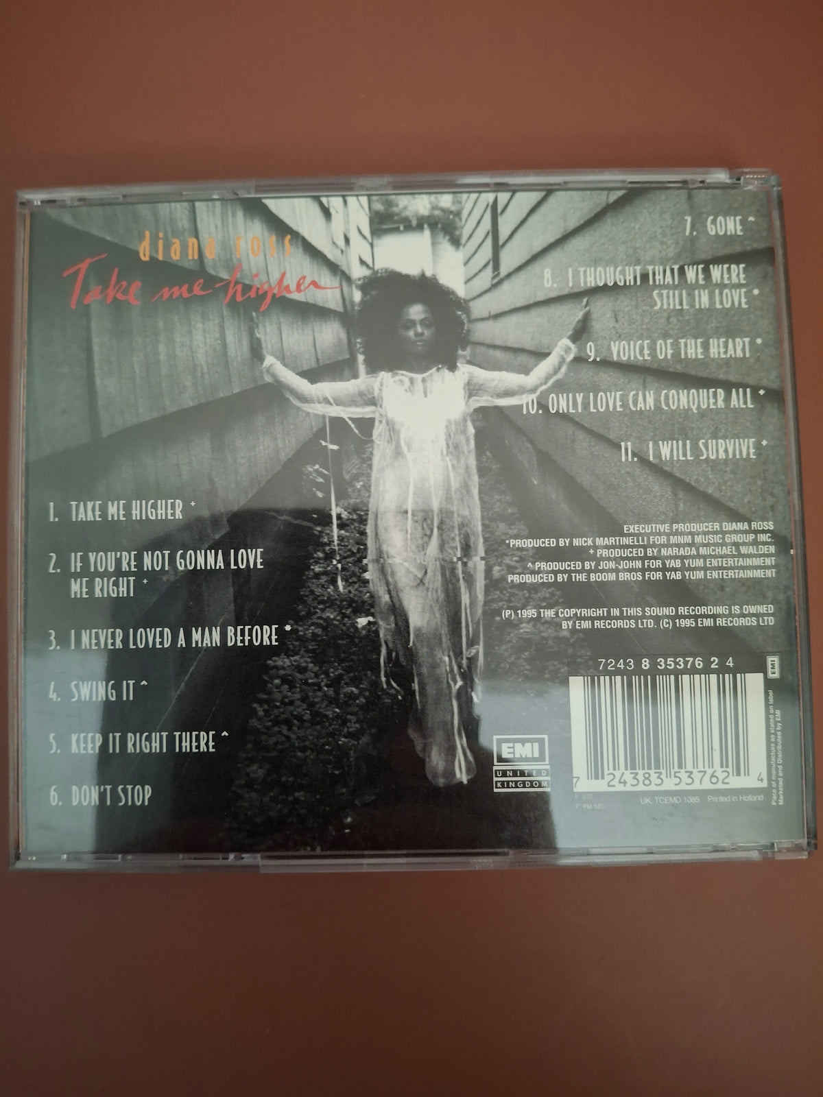 Diana Ross Take Me Higher CD Album Original Holland Pressing EMI 1995