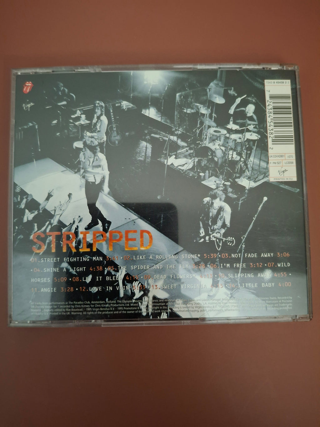 The Rolling Stones Stripped Live CD Album Original European Pressing Virgin 1995