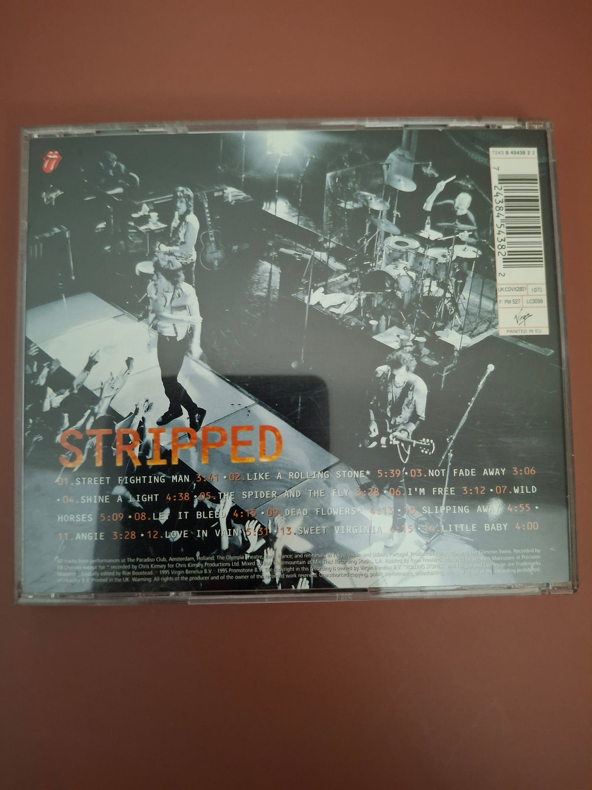The Rolling Stones Stripped Live CD Album Original European Pressing Virgin 1995