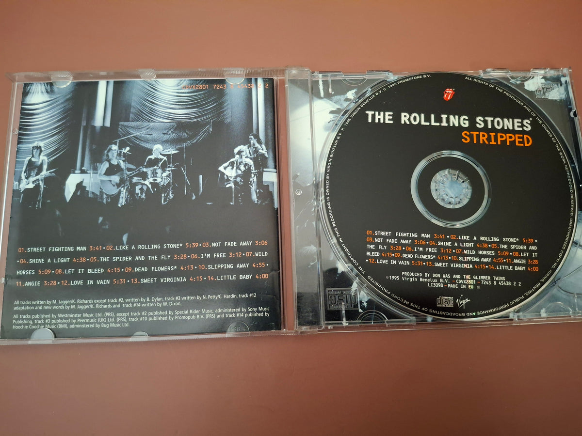 The Rolling Stones Stripped Live CD Album Original European Pressing Virgin 1995