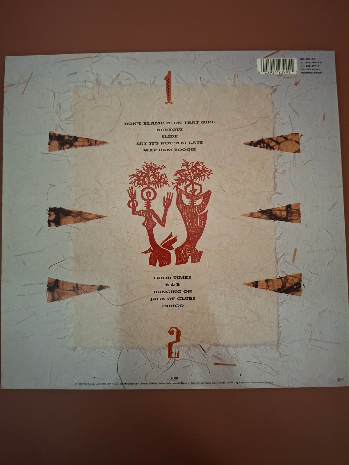Matt Bianco Indigo Vinyl LP Original German Pressing WEA 1988