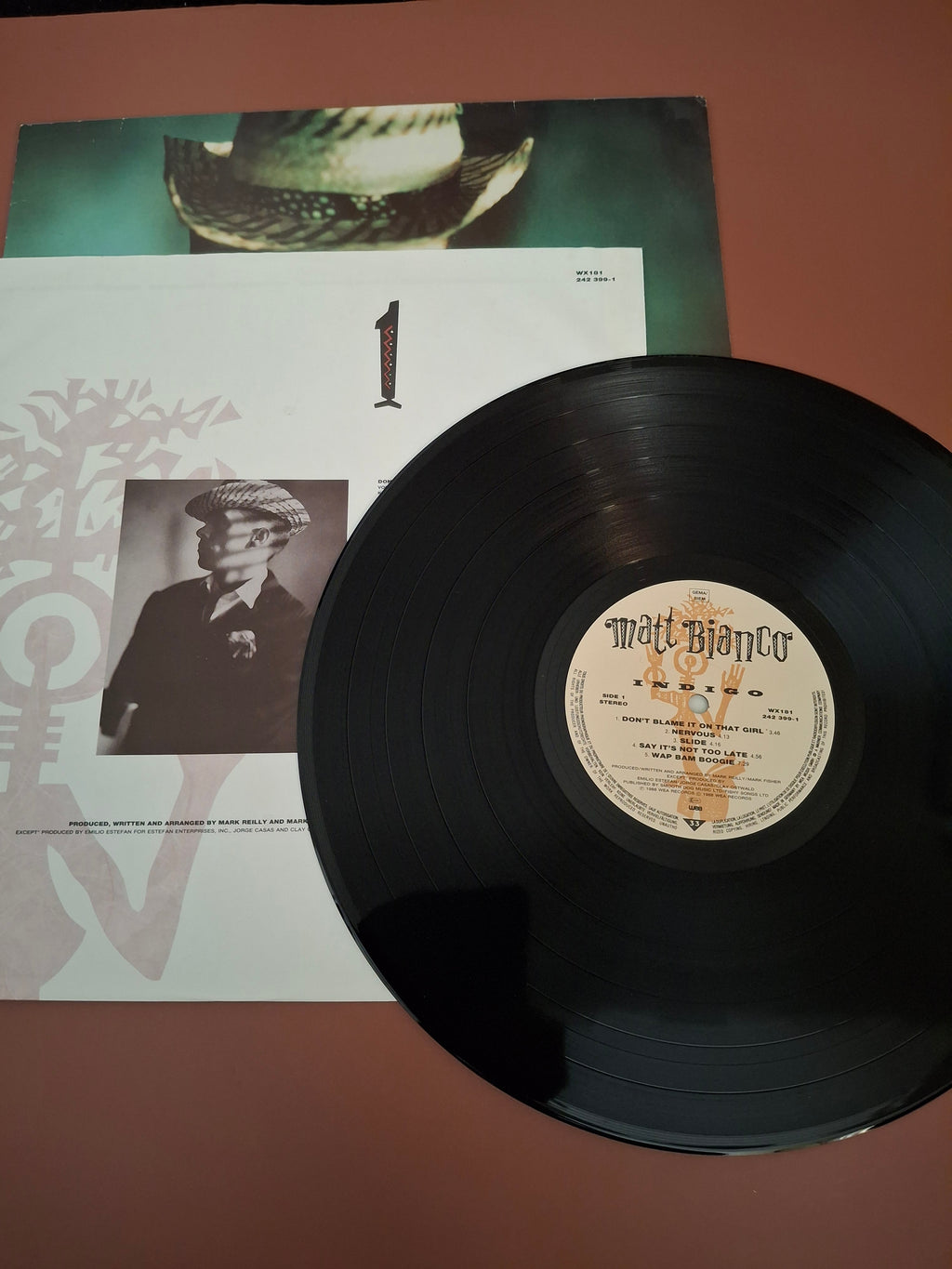 Matt Bianco Indigo Vinyl LP Original German Pressing WEA 1988