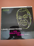 Louis Armstrong His Greatest Years Volume 3 Vintage Mono Vinyl LP Parlophone 1961