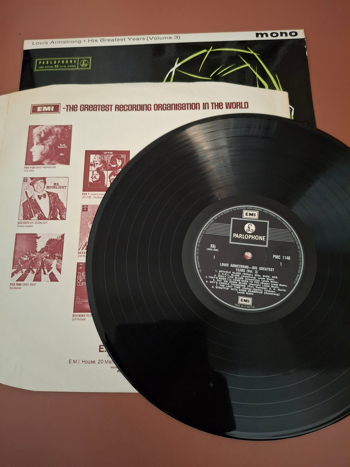 Louis Armstrong His Greatest Years Volume 3 Vintage Mono Vinyl LP Parlophone 1961