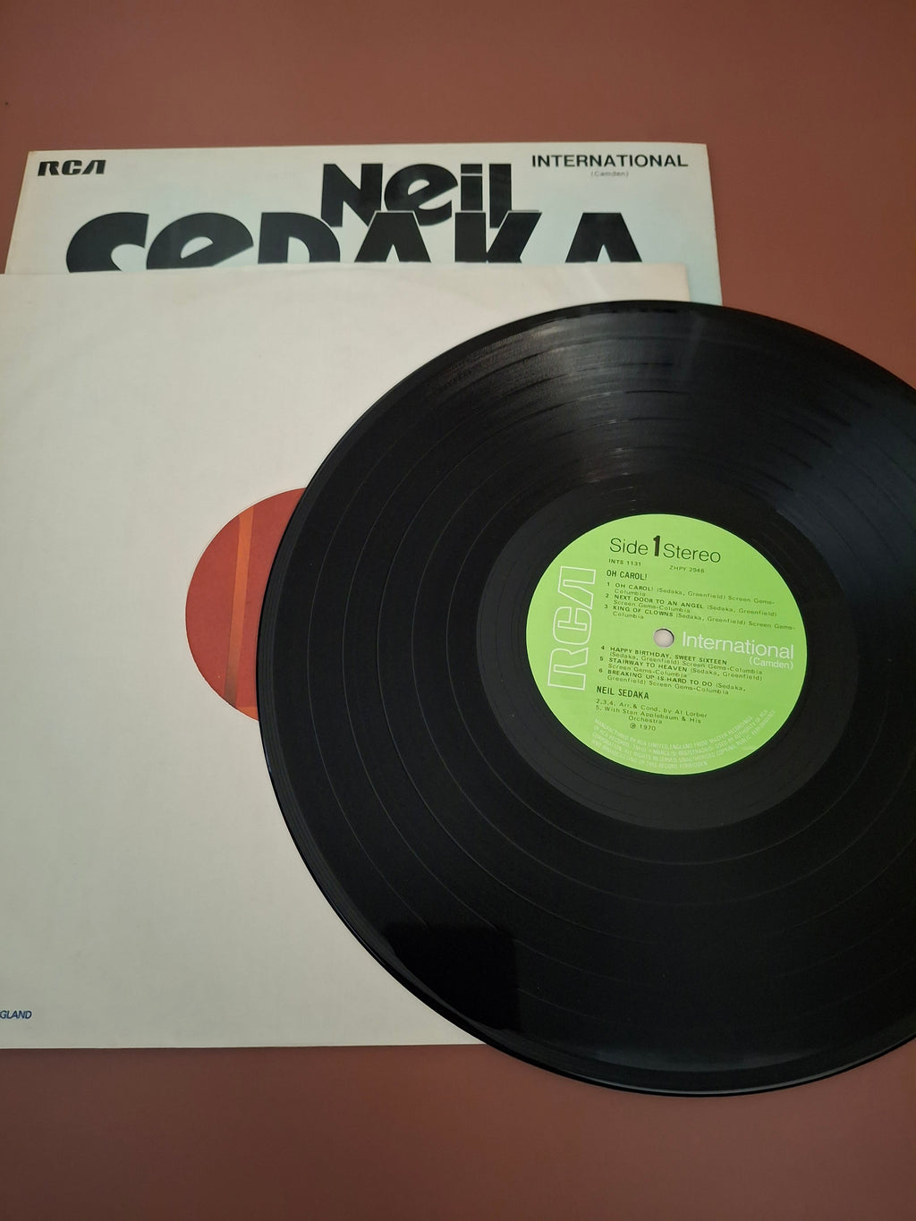Neil Sedaka Oh Carol Vinyl LP Original UK Pressing RCA International 1970