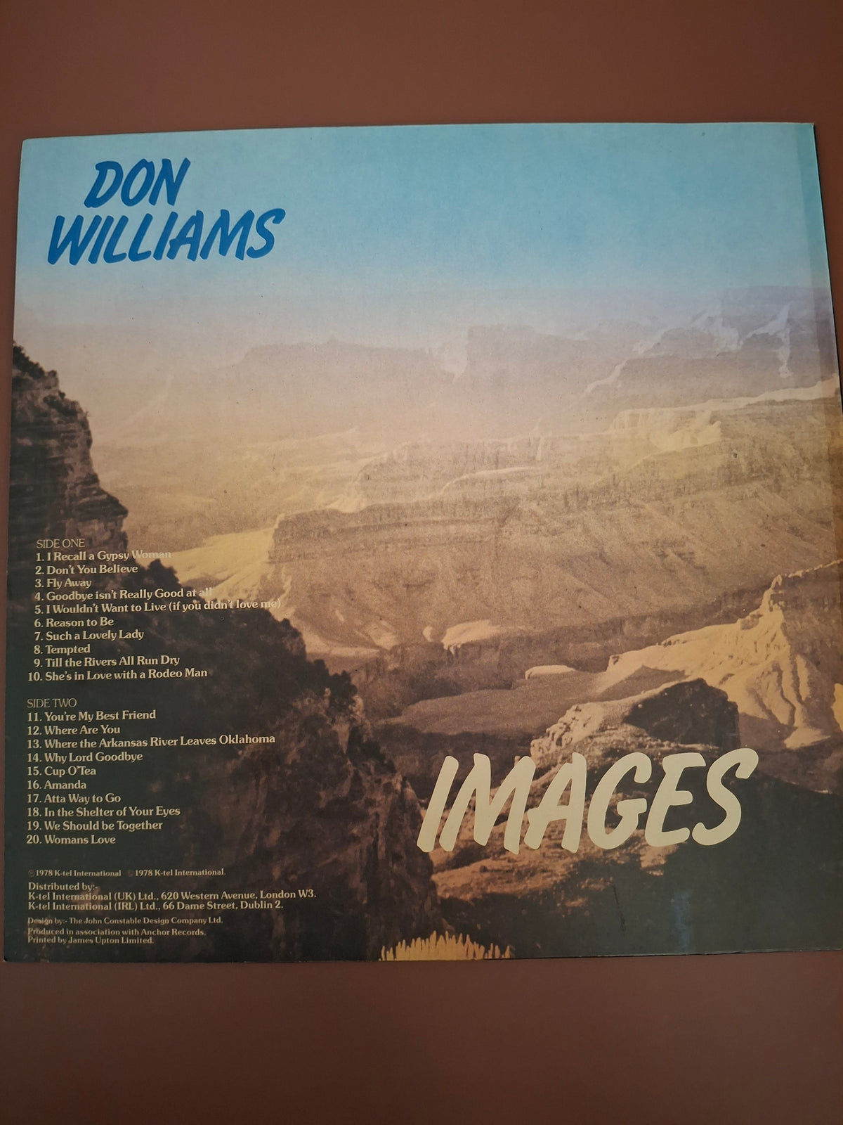 Don Williams Images Vinyl LP Original UK Pressing K-tel 1978