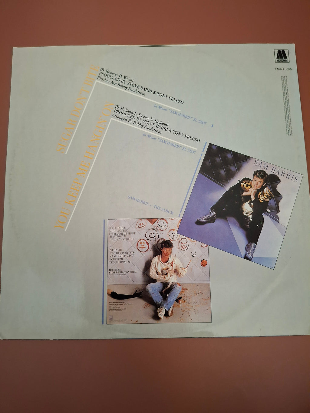 Sam Harris Sugar Don't Bite 45 RPM Disco Mix 12" Vinyl Single UK Motown 1984