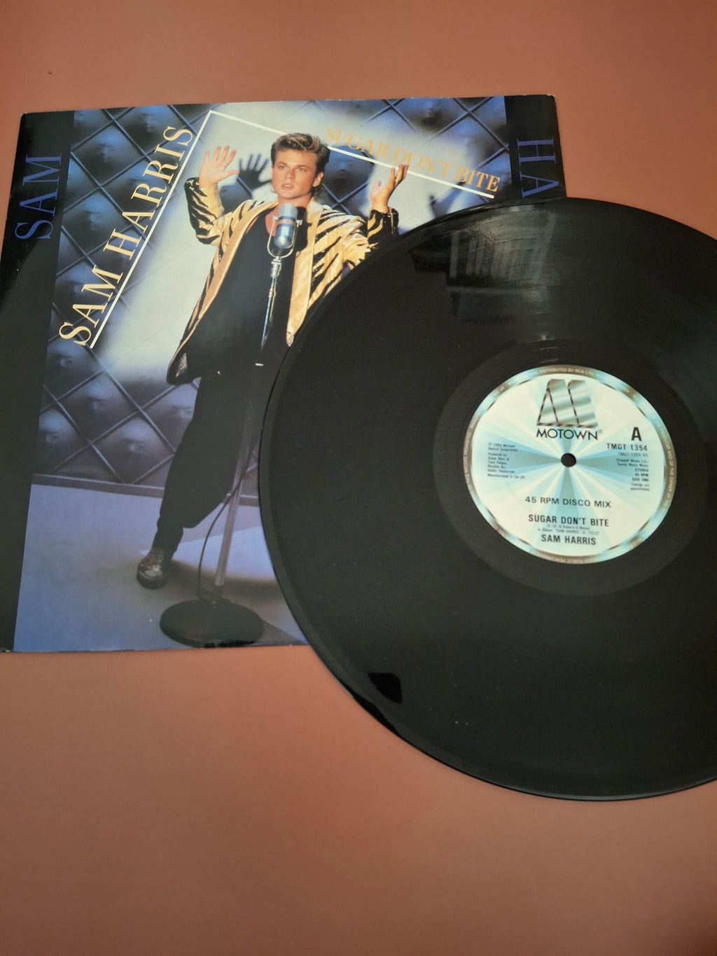 Sam Harris Sugar Don't Bite 45 RPM Disco Mix 12" Vinyl Single UK Motown 1984