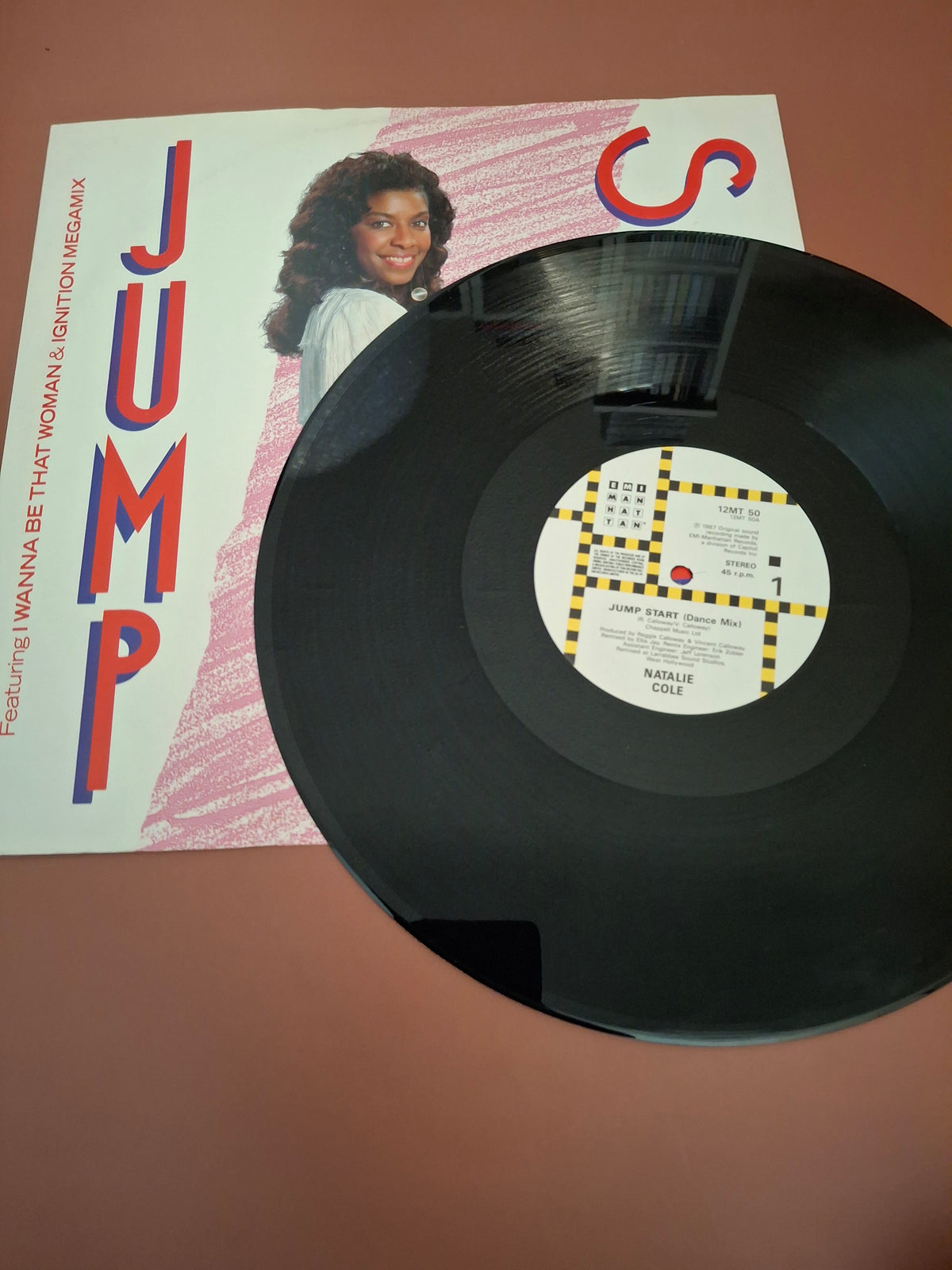 Natalie Cole Jump Start Dance Mix Ignition Megamix 12" Vinyl Single EMI Manhattan 1988