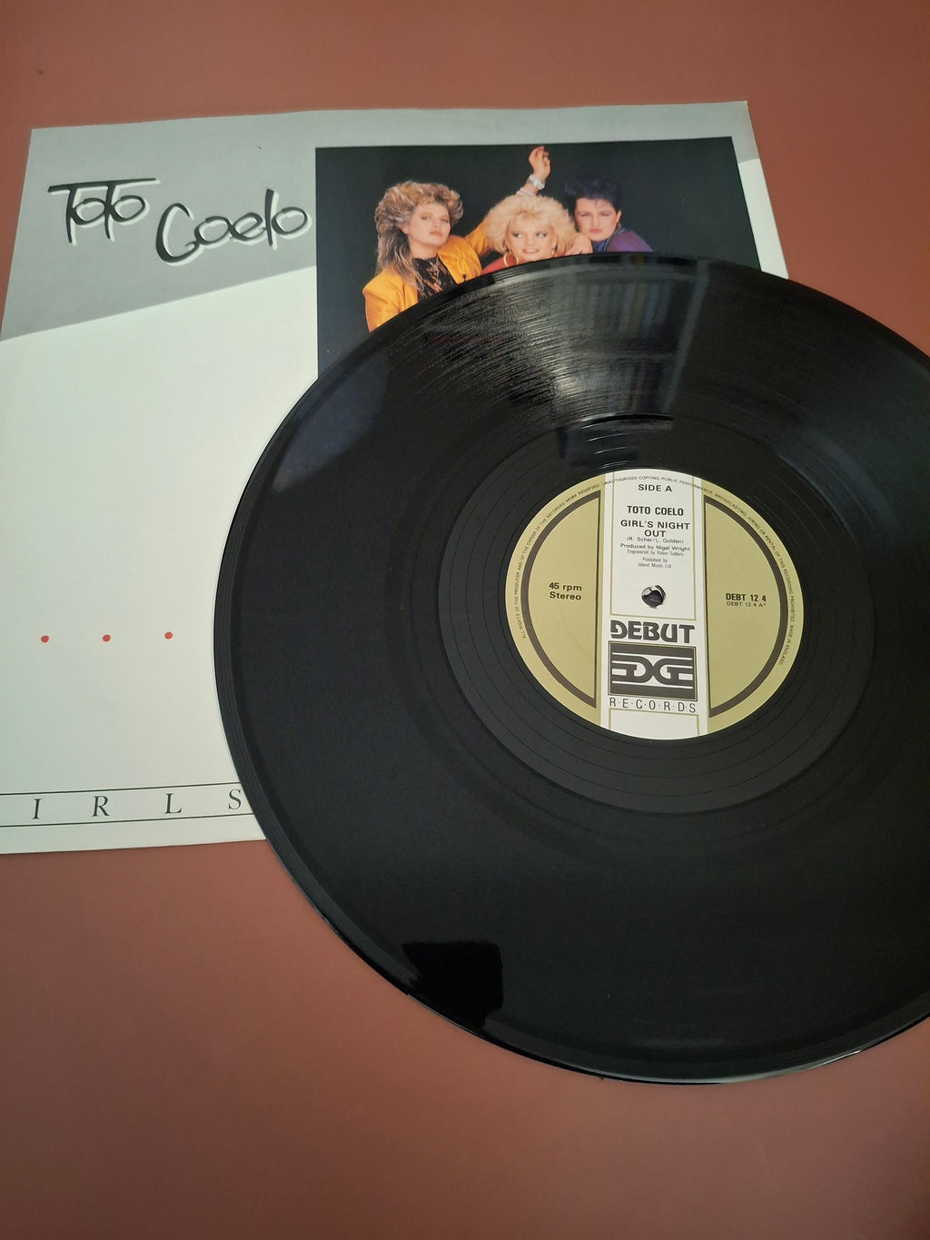 Toto Coelo Girls Night Out 12" Vinyl Single UK Debut Records 1983