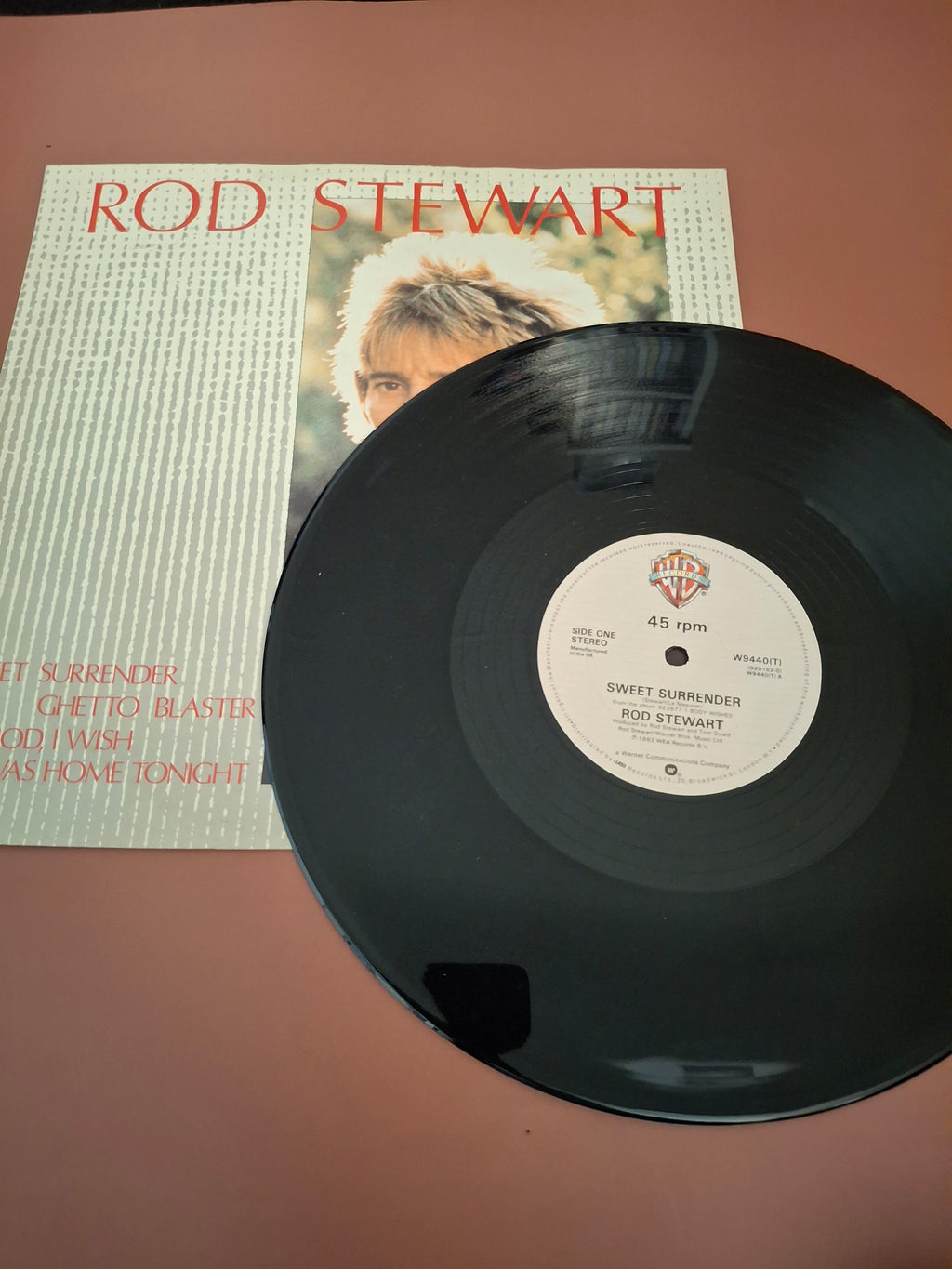 Rod Stewart Sweet Surrender Ghetto Blaster 3-Track 12" Vinyl Single Warner Bros 1983