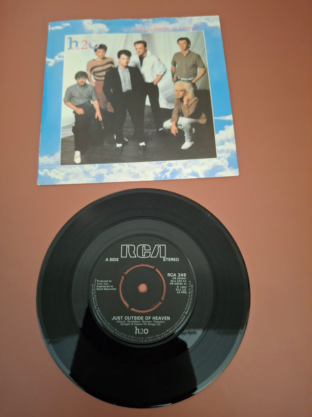 H2O Just Outside Heaven Original UK Pressing RCA 7" Vinyl Single 1983
