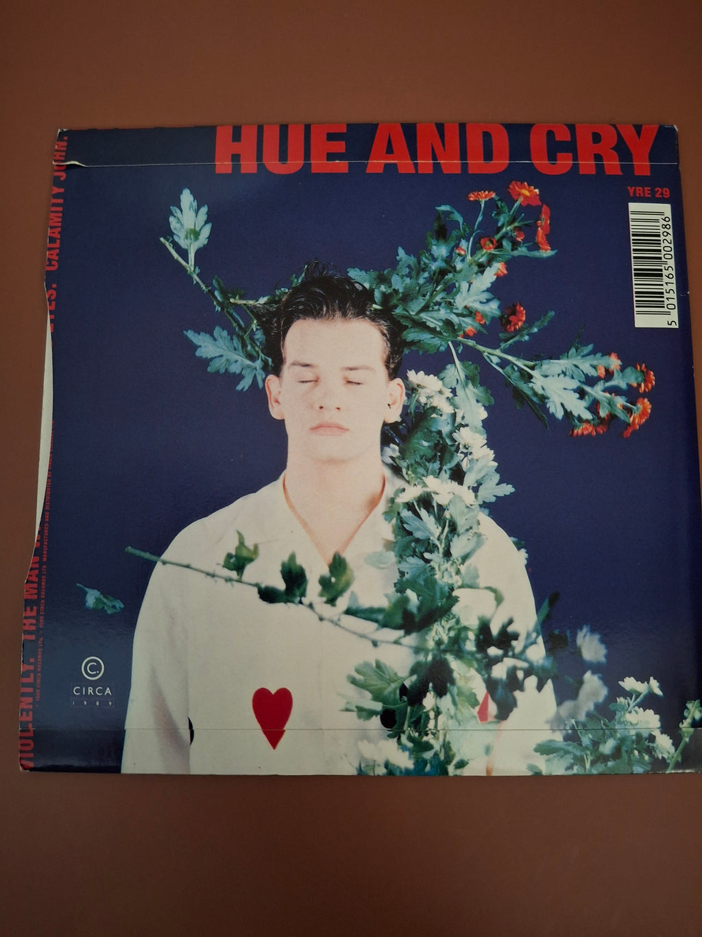 Hue And Cry Violently 7" Vinyl Single With Gatefold Lyric Insert UK Circa 1989