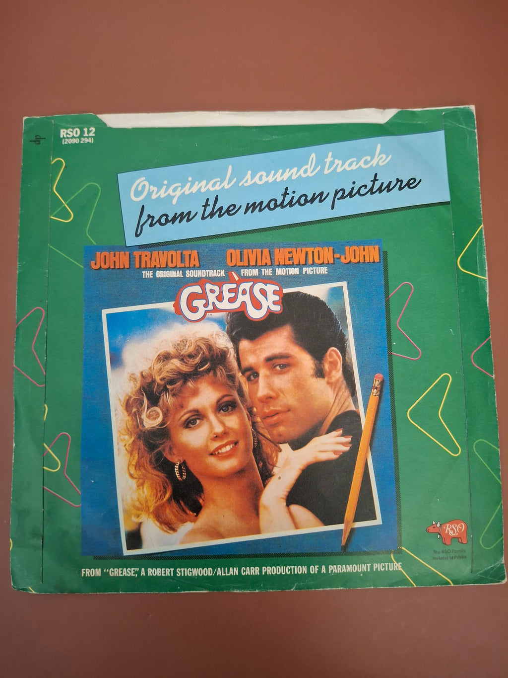 Frankie Valli Grease Original UK Pressing RSO 7" Vinyl Single 1978