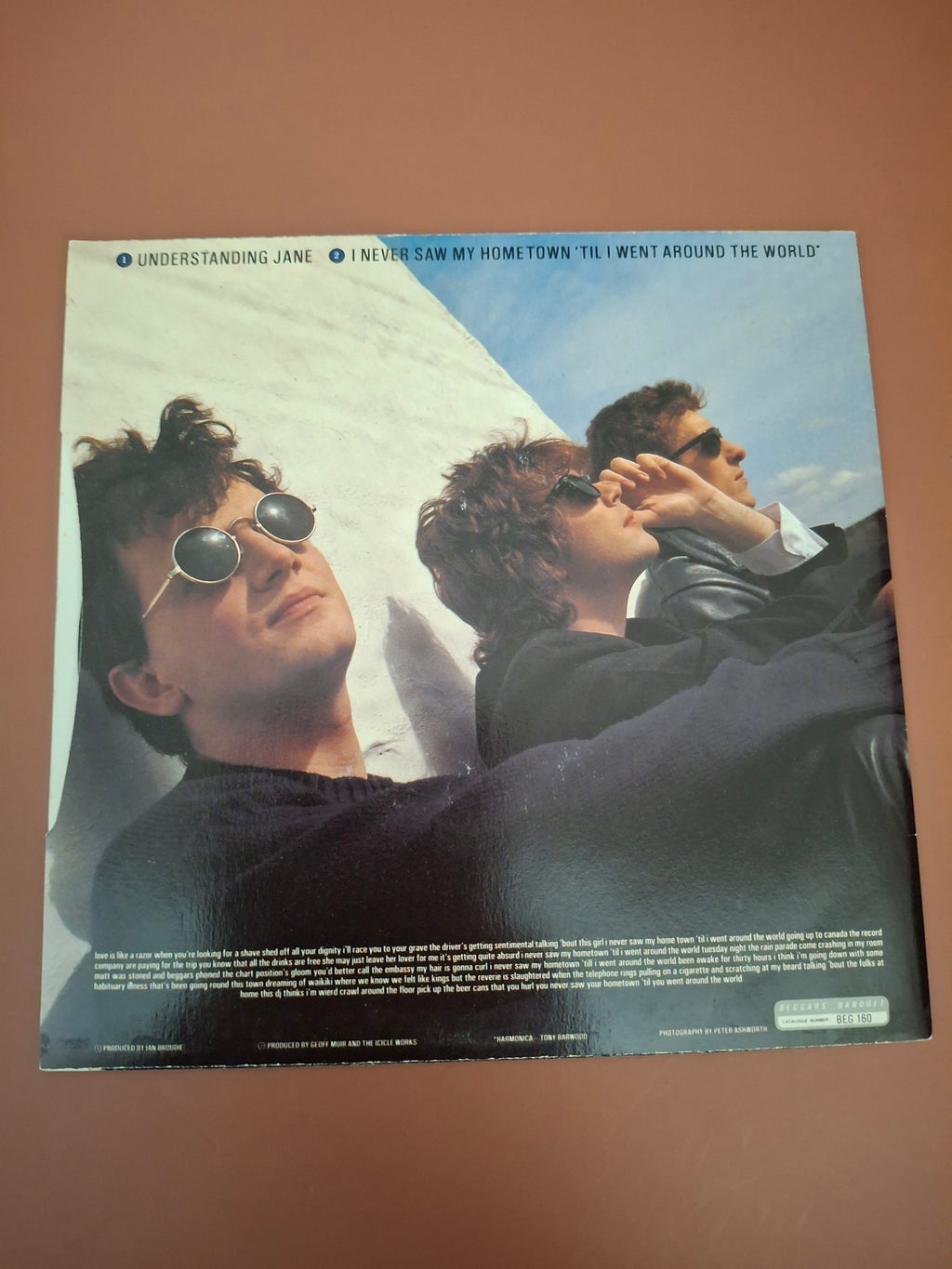 The Icicle Works - Understanding Jane UK Picture Sleeve 7" Vinyl Single (1986, Beggars Banquet BEG 160 Indie Rock)