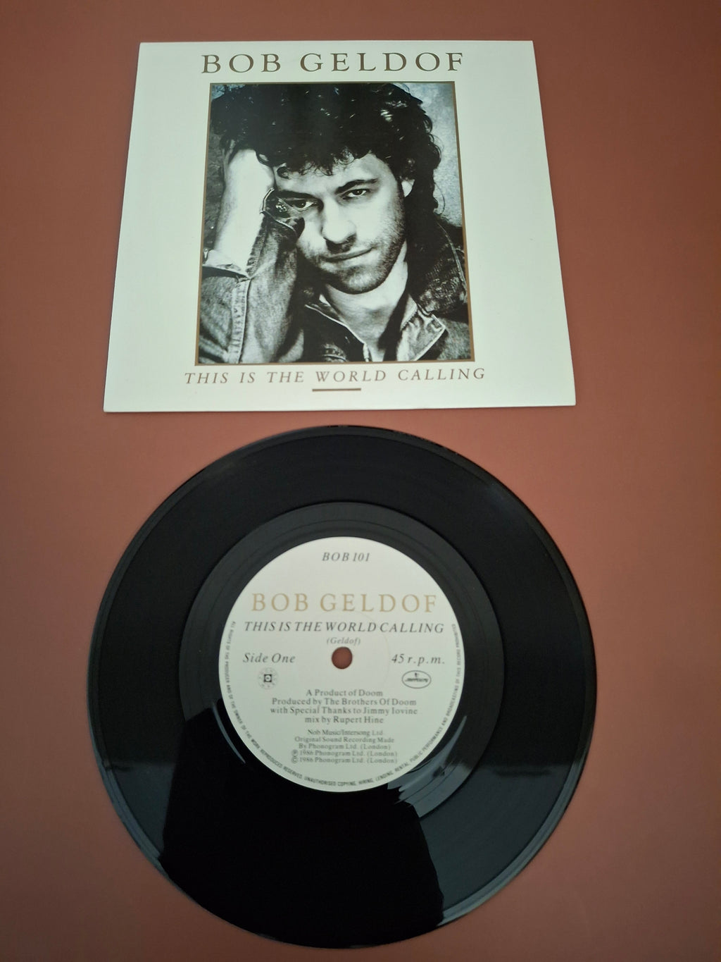 Bob Geldof - This Is The World Calling Original UK 7" Vinyl Single (1986, Mercury BOB 101 Pop Rock, Picture Sleeve)